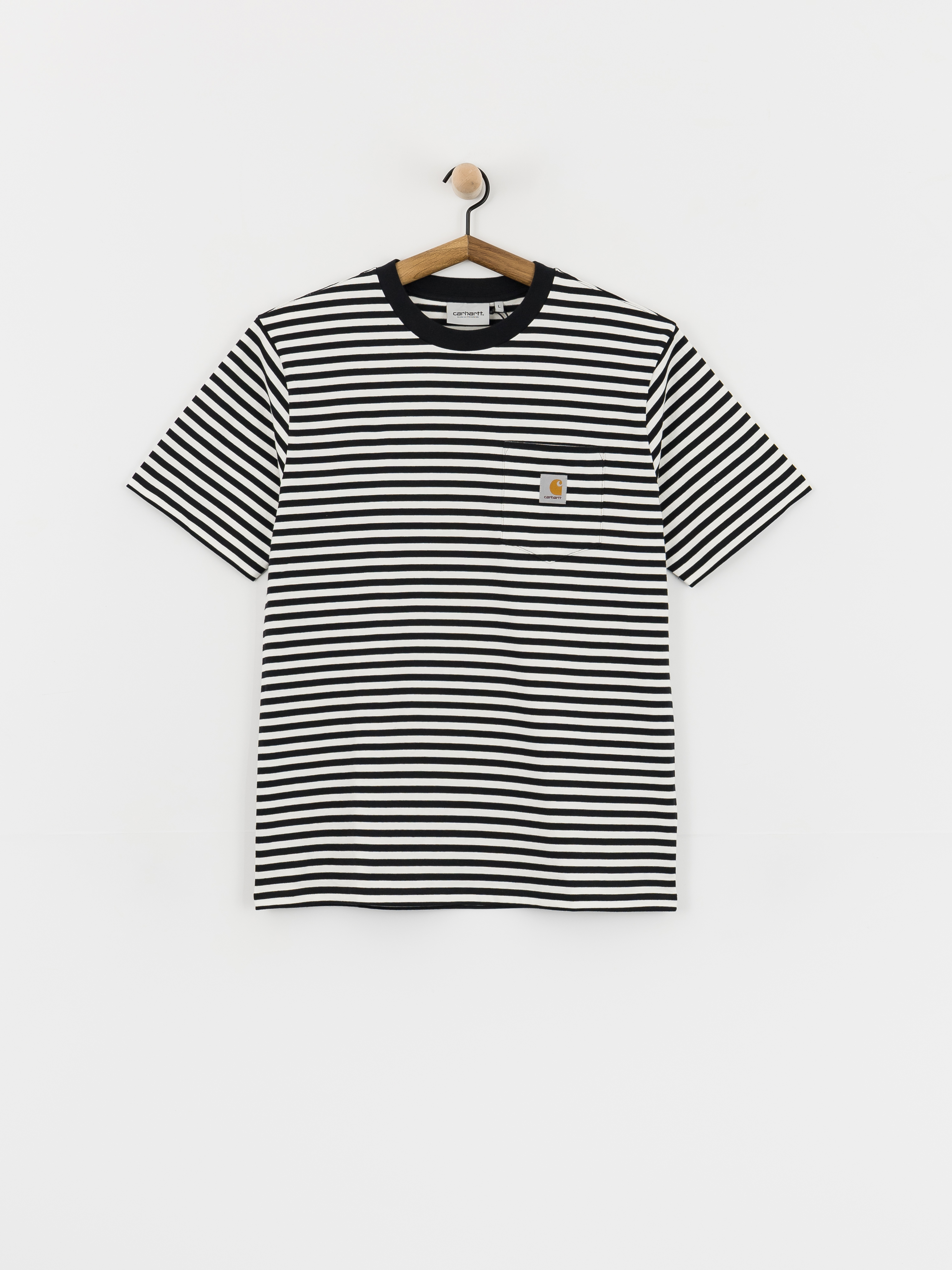 Póló Carhartt WIP Ezra Pocket (ezra stripe/black/wax)