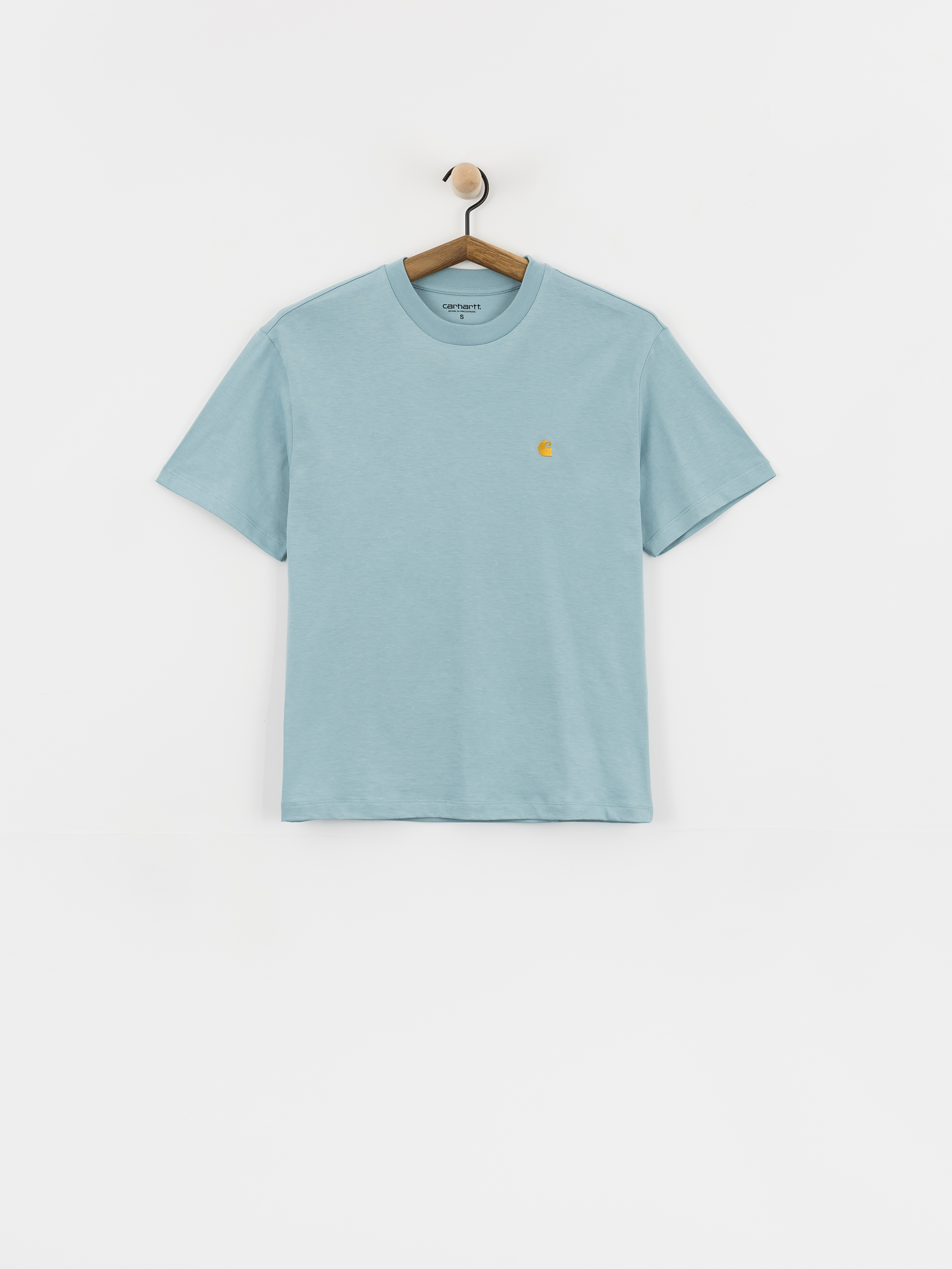 Póló Carhartt WIP Chase Wmn (tourmaline/gold)