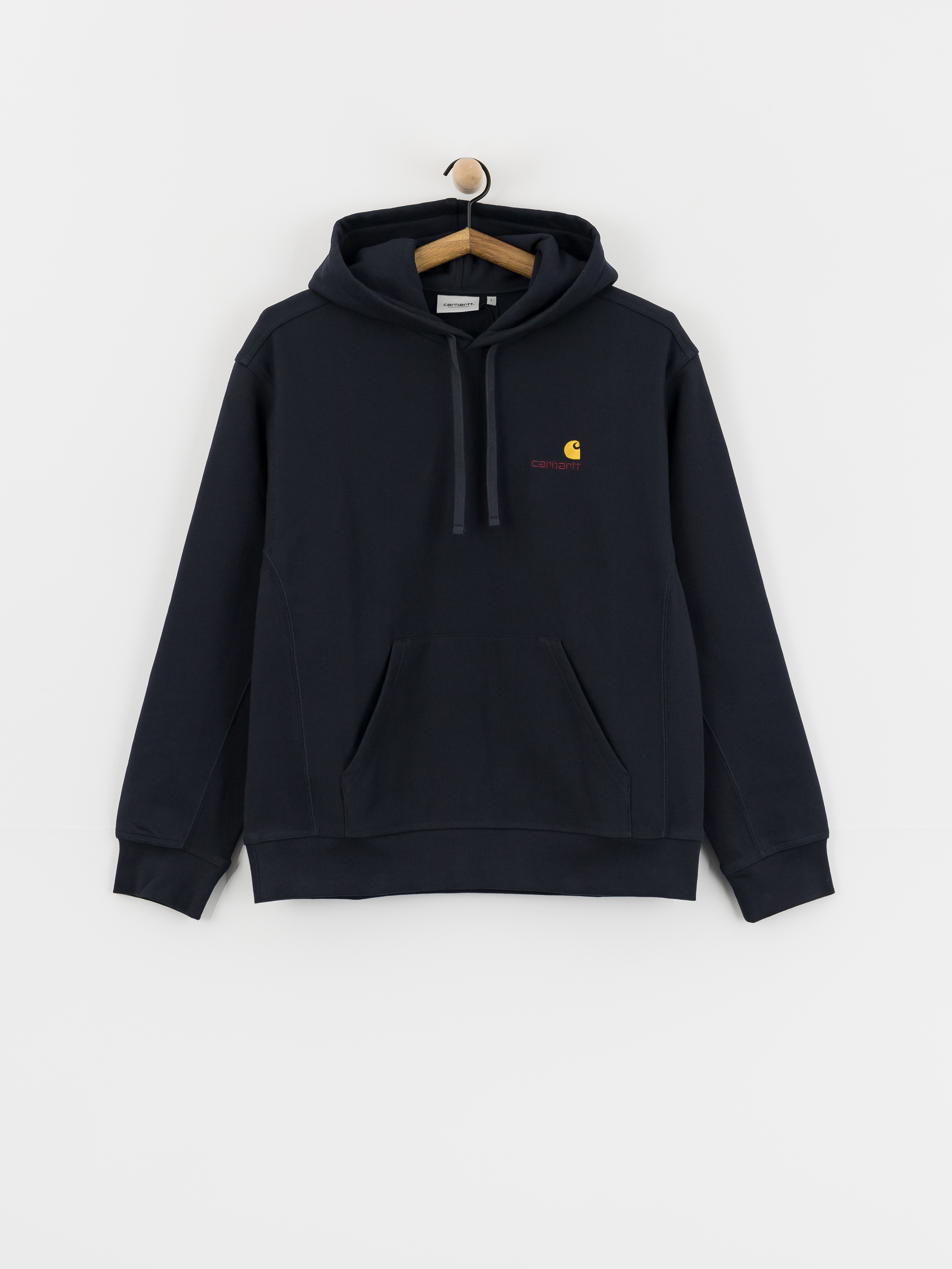 Kapucnis pulu00f3ver Carhartt WIP American Script HD (deep night)
