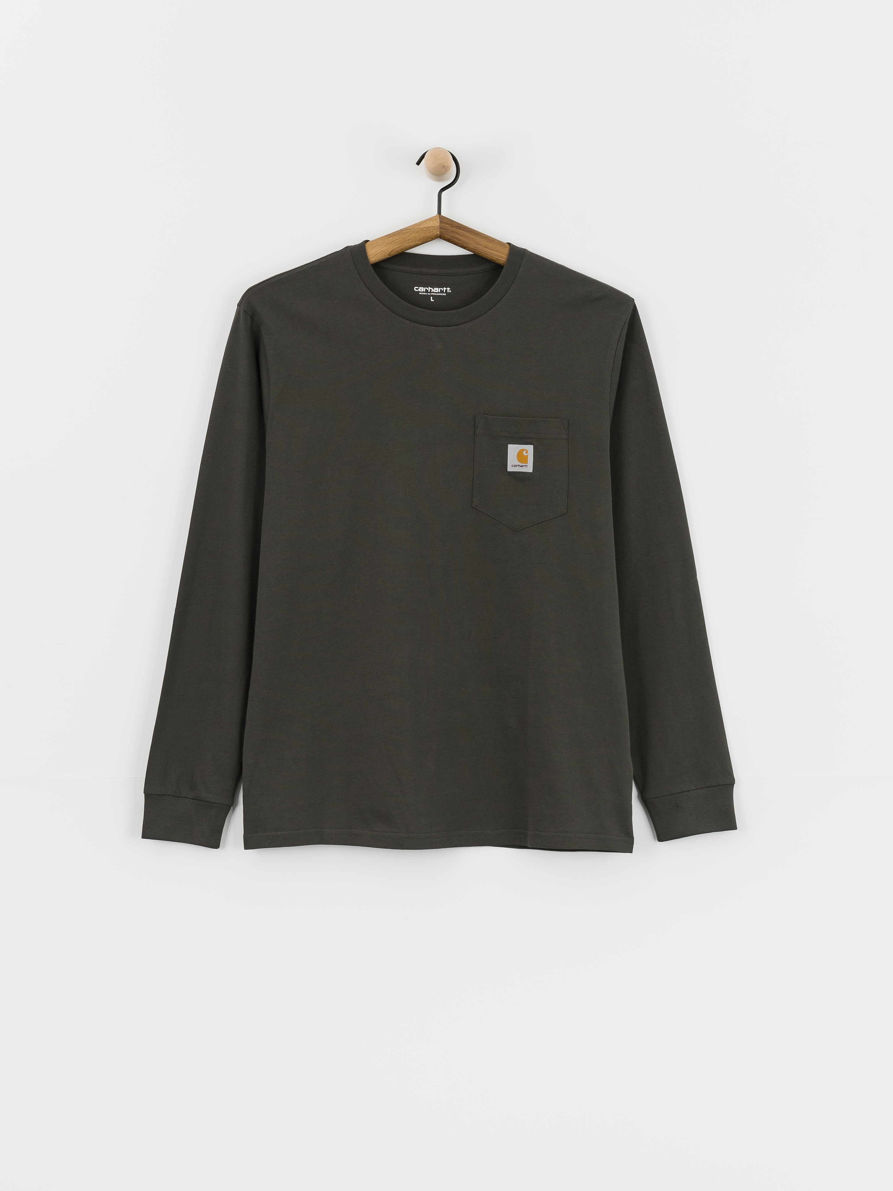 Hosszu00fa ujju00fa felsu0151 Carhartt WIP Pocket (oxide green)