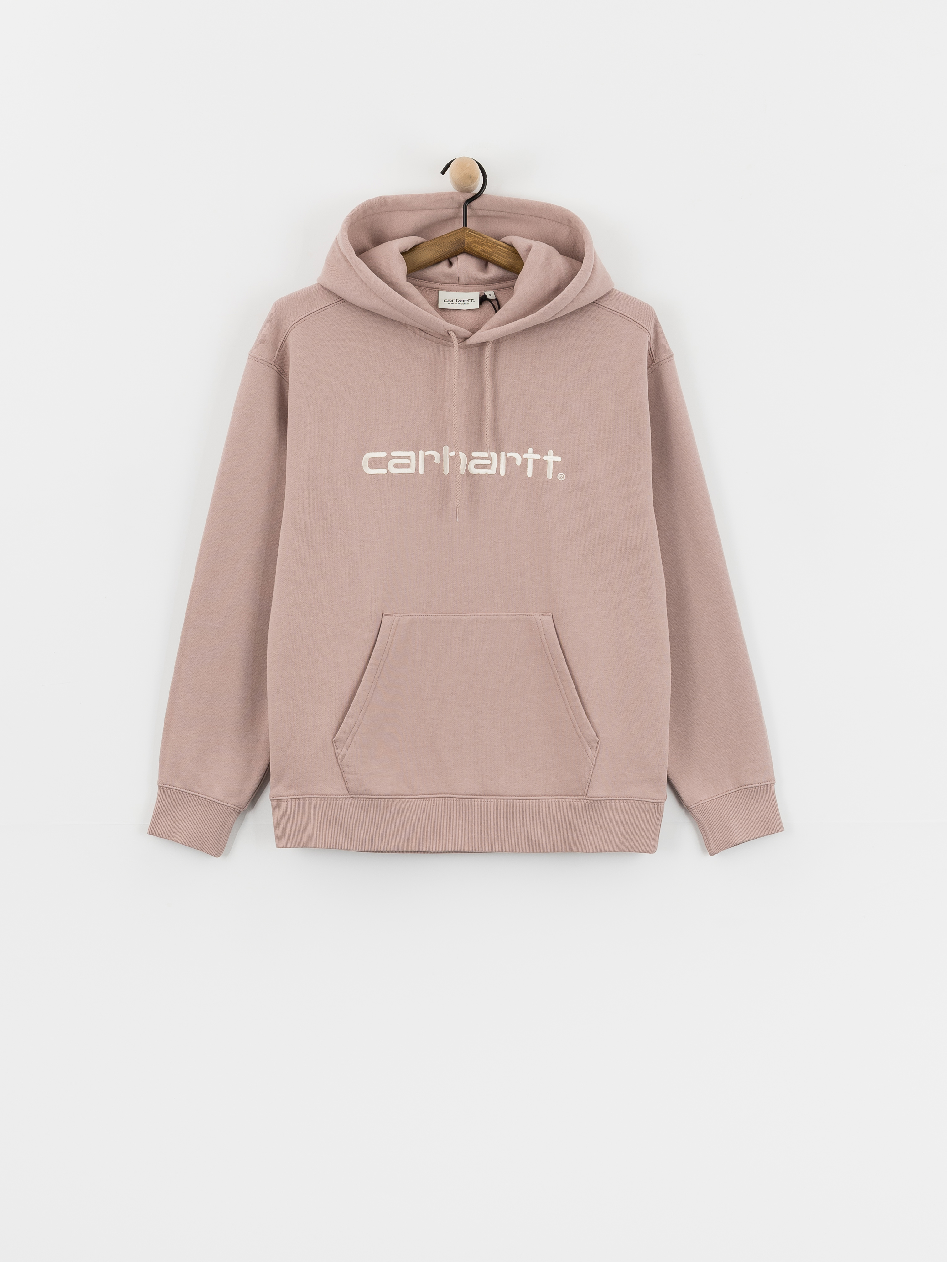 Kapucnis pulóver Carhartt WIP Carhartt HD Wmn (gentle pink/cinnerus)