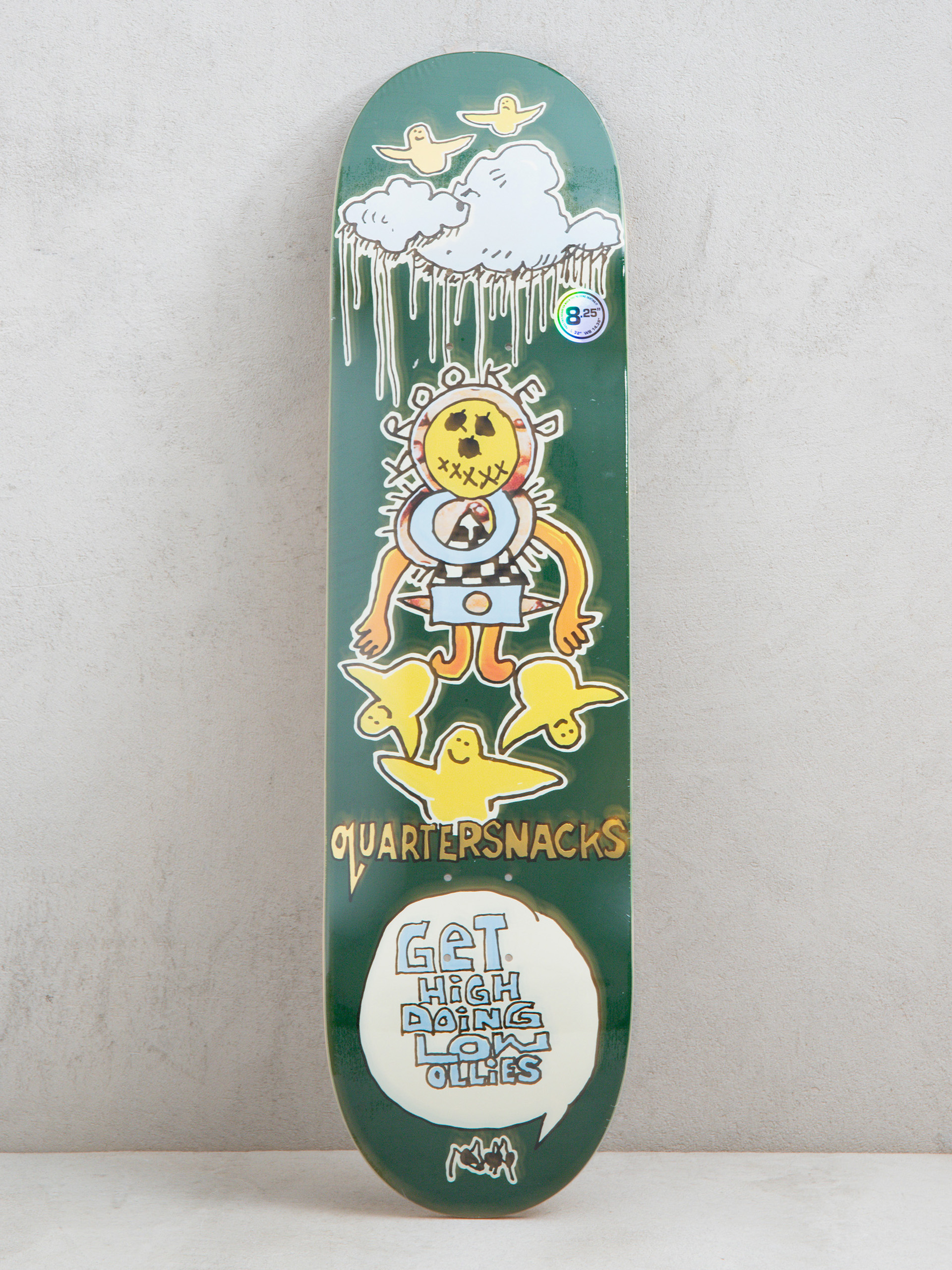 Krooked X Quarter Snacks Get High Gördeszka lap (olive)