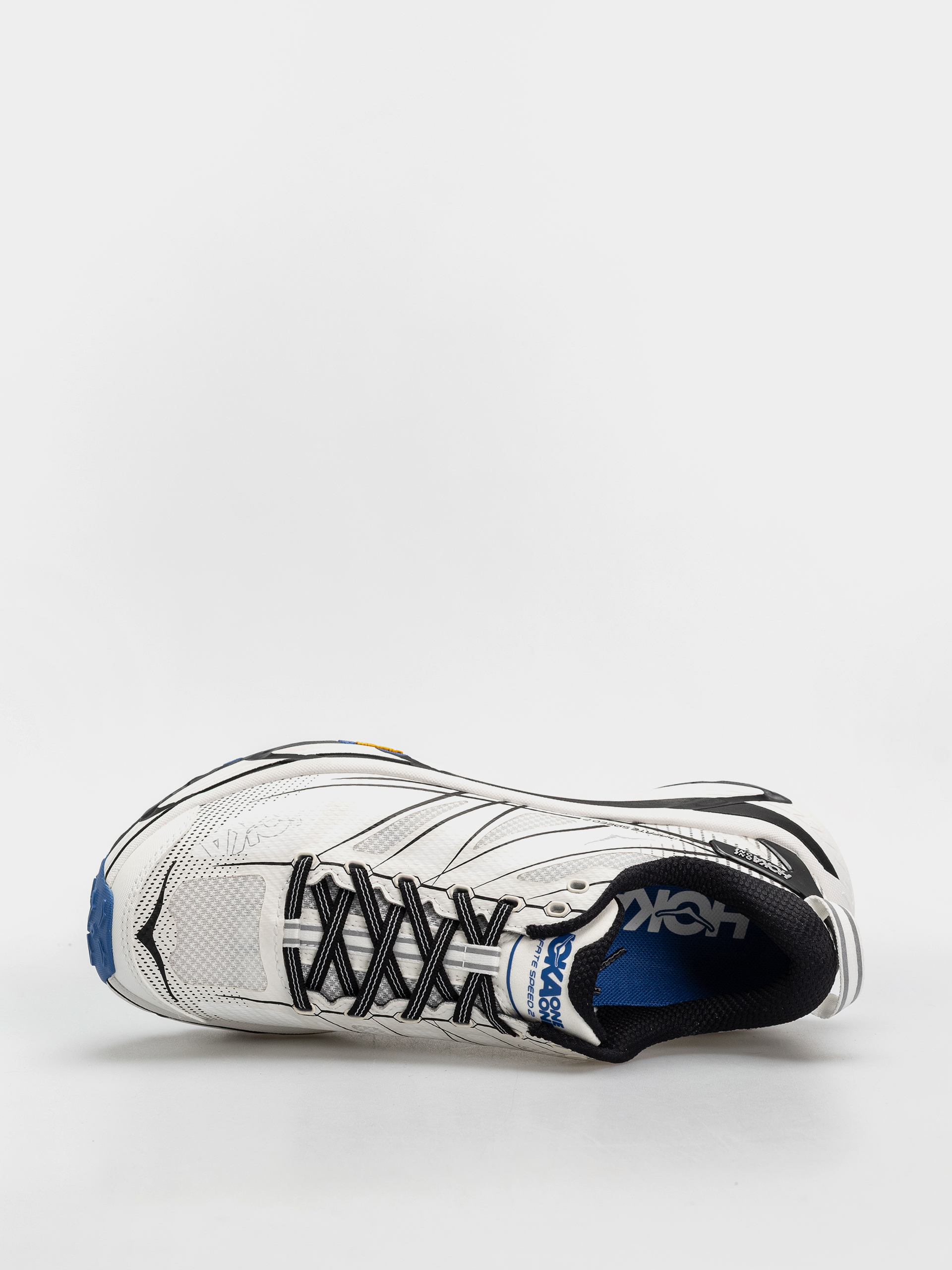 Hoka Mafate Speed 2 Cipők (white/cobalt blue)