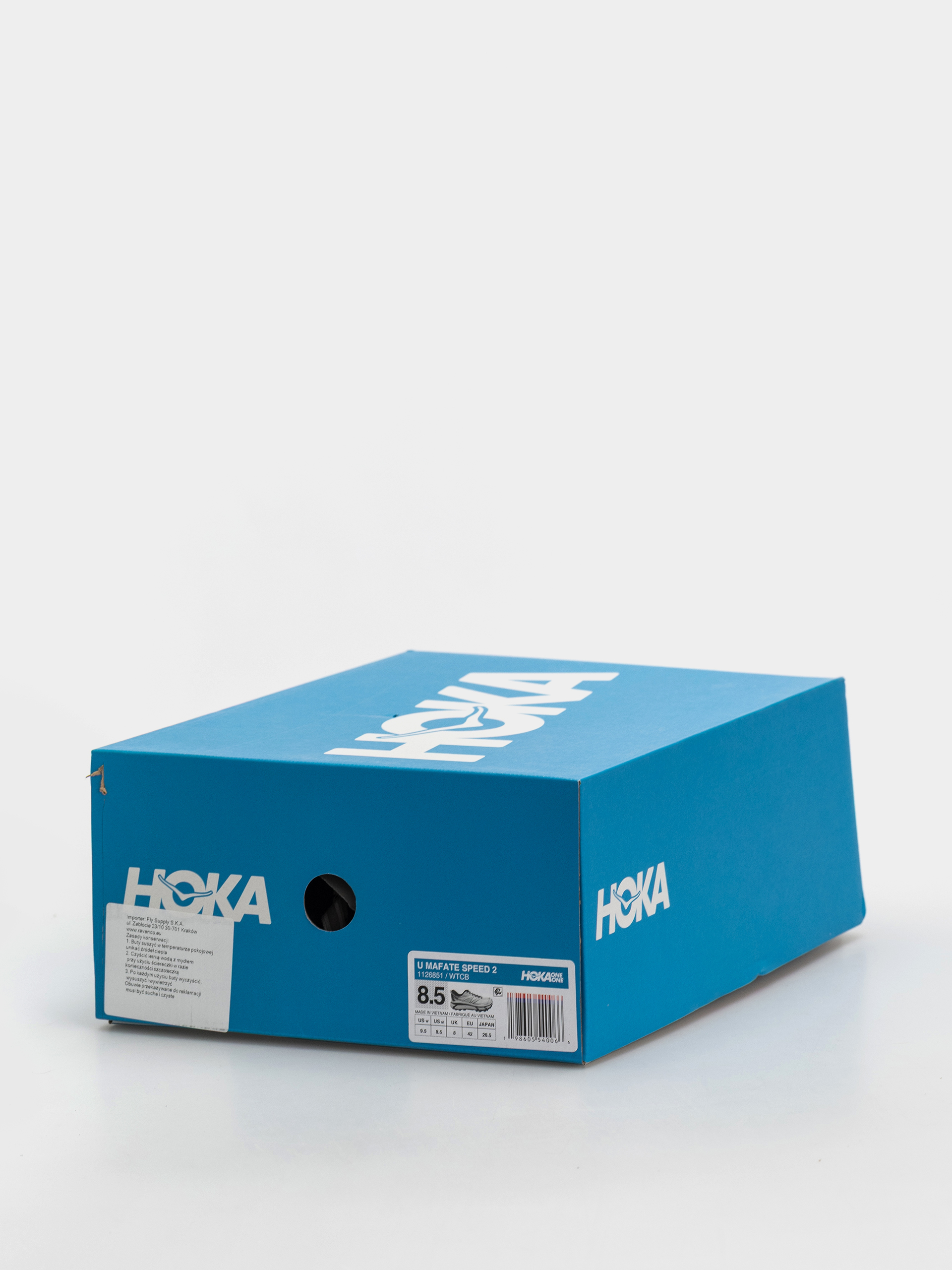 Hoka Mafate Speed 2 Cipők (white/cobalt blue)