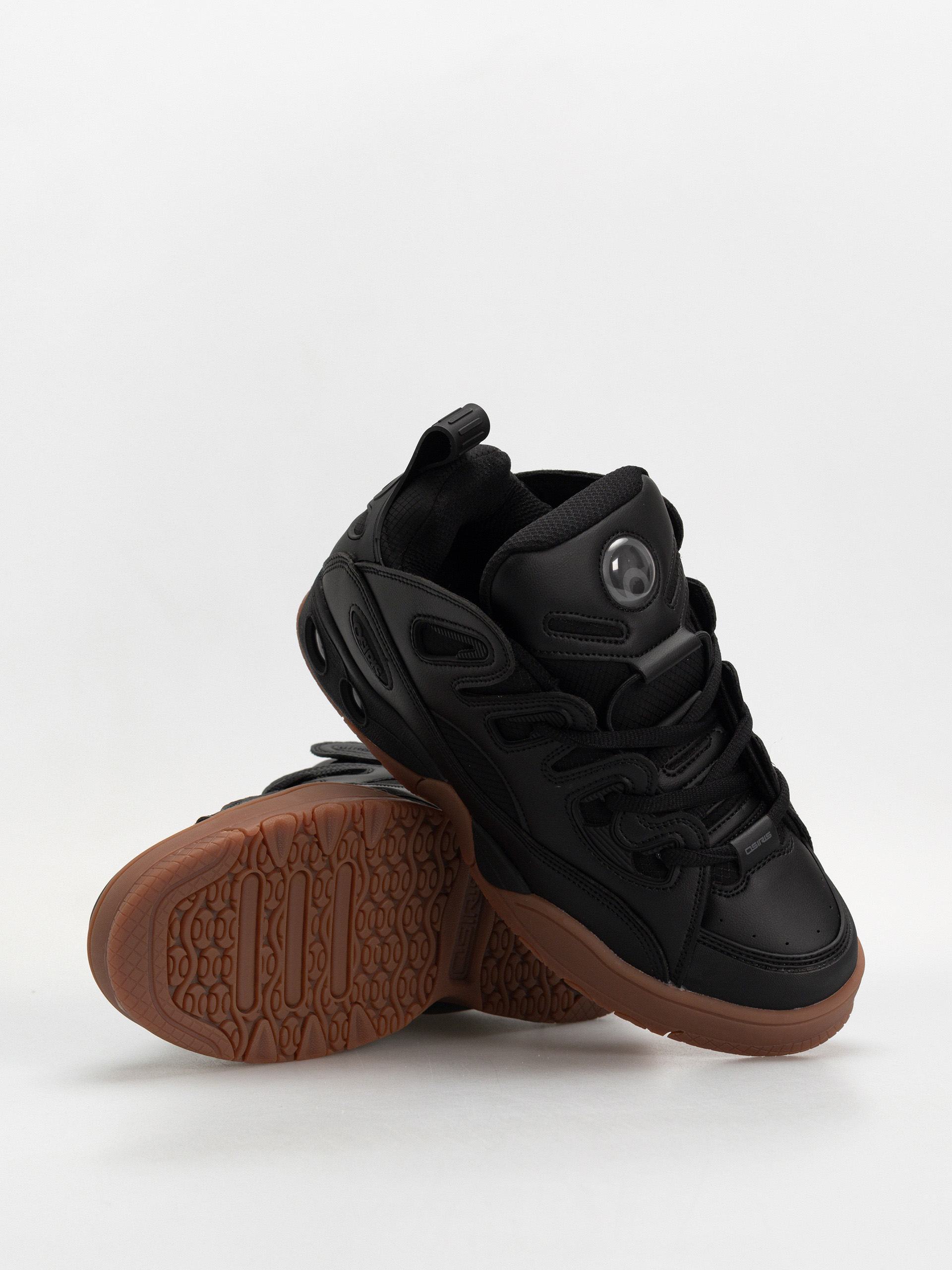 Osiris D3 E Cipők (black/black/gum)