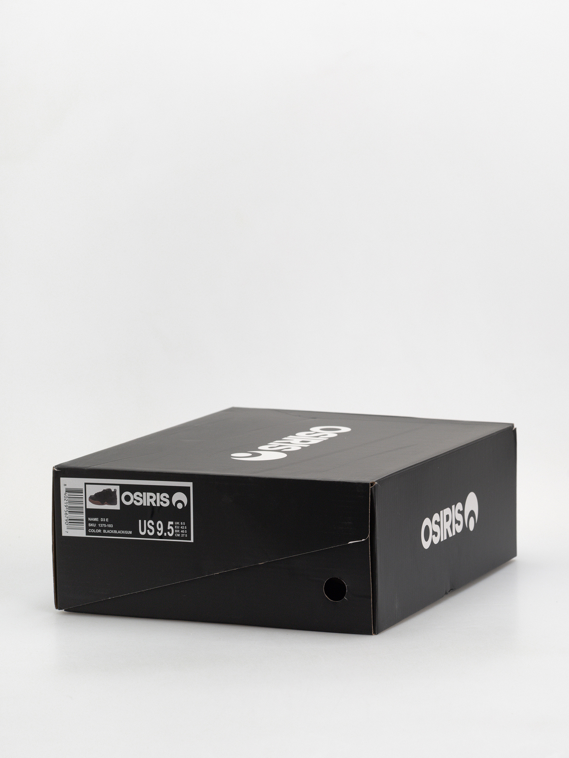 Osiris D3 E Cipők (black/black/gum)