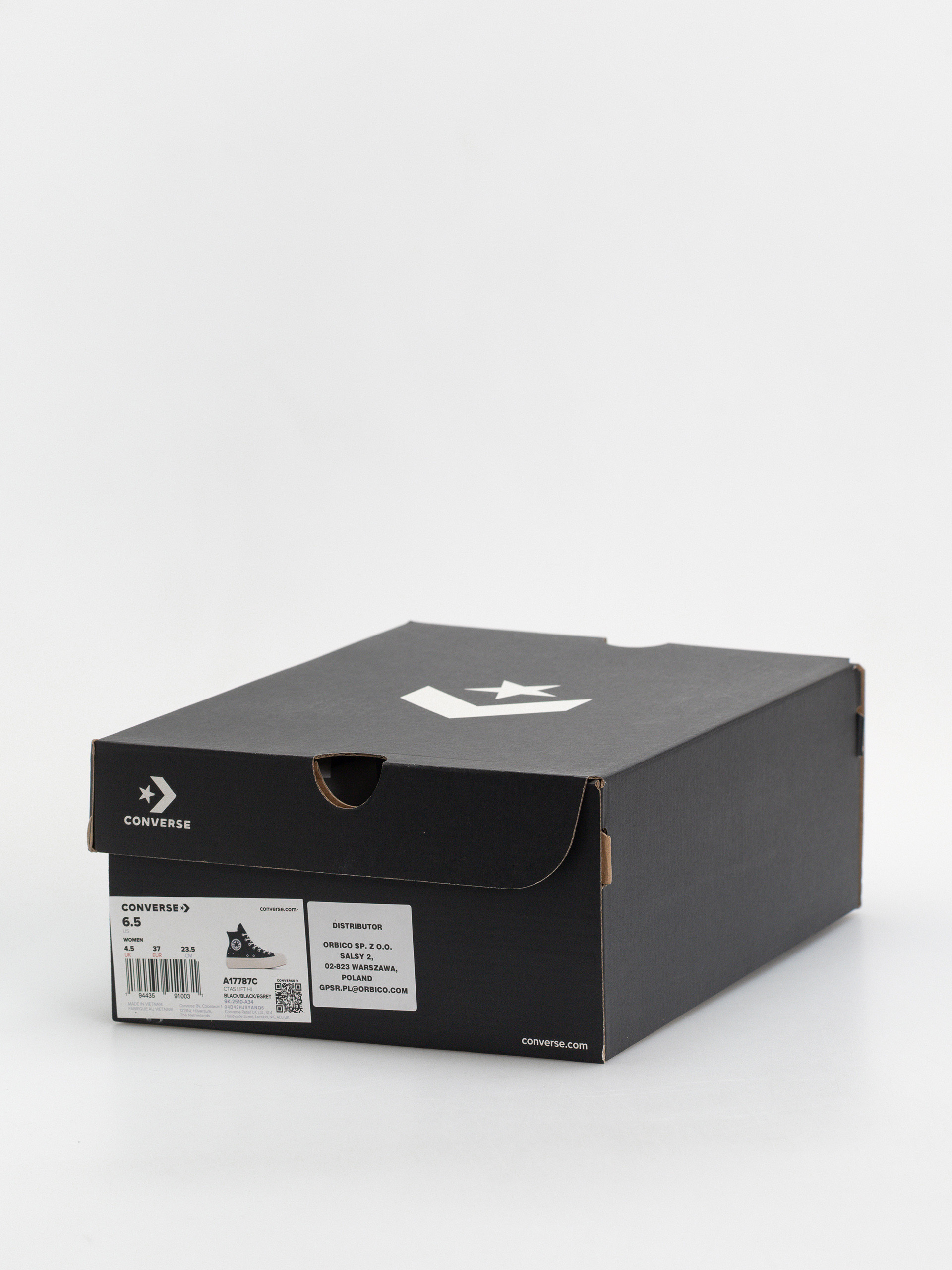 Converse Chuck Taylor All Star Lift Hi Wmn Tornacipők (black/black/egret)