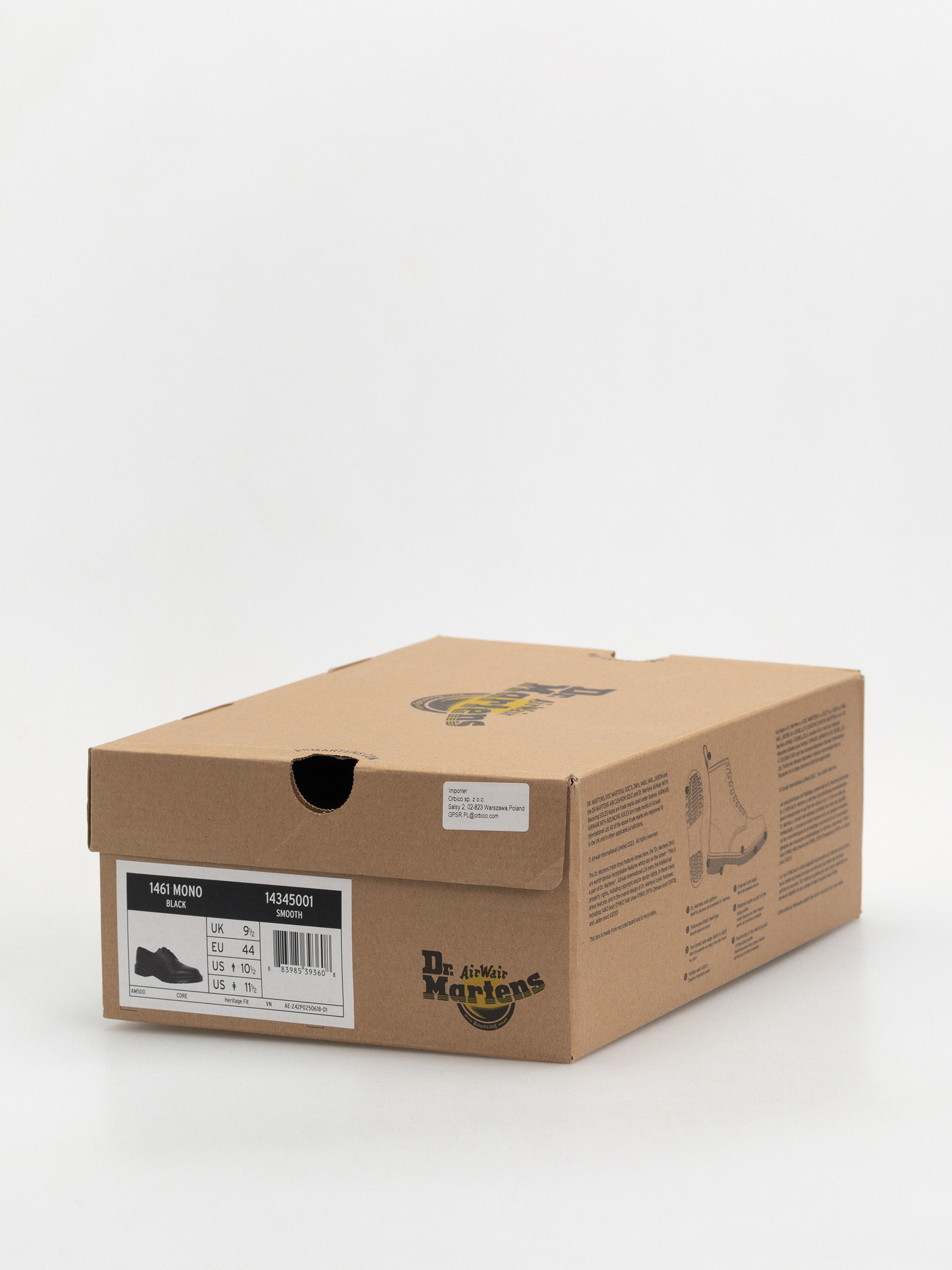 Dr. Martens 1461 Mono Cipők (black smooth)