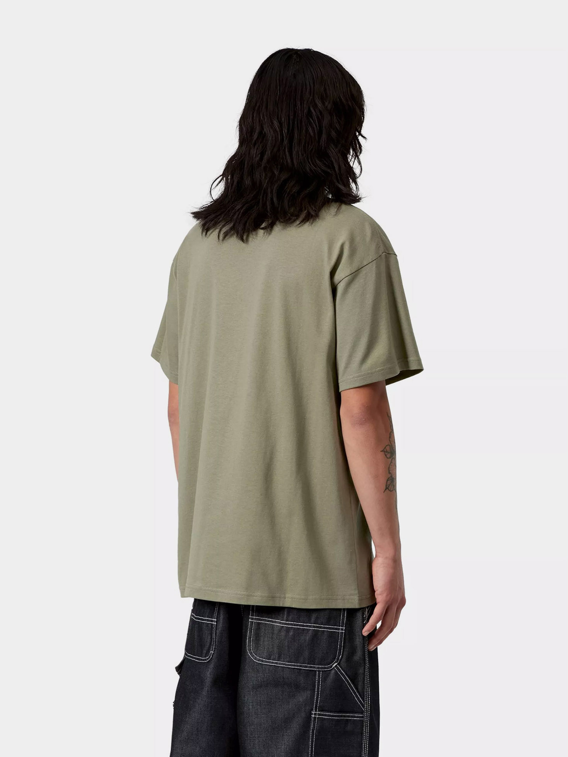 Póló Carhartt WIP Barbwire C (dollar green)