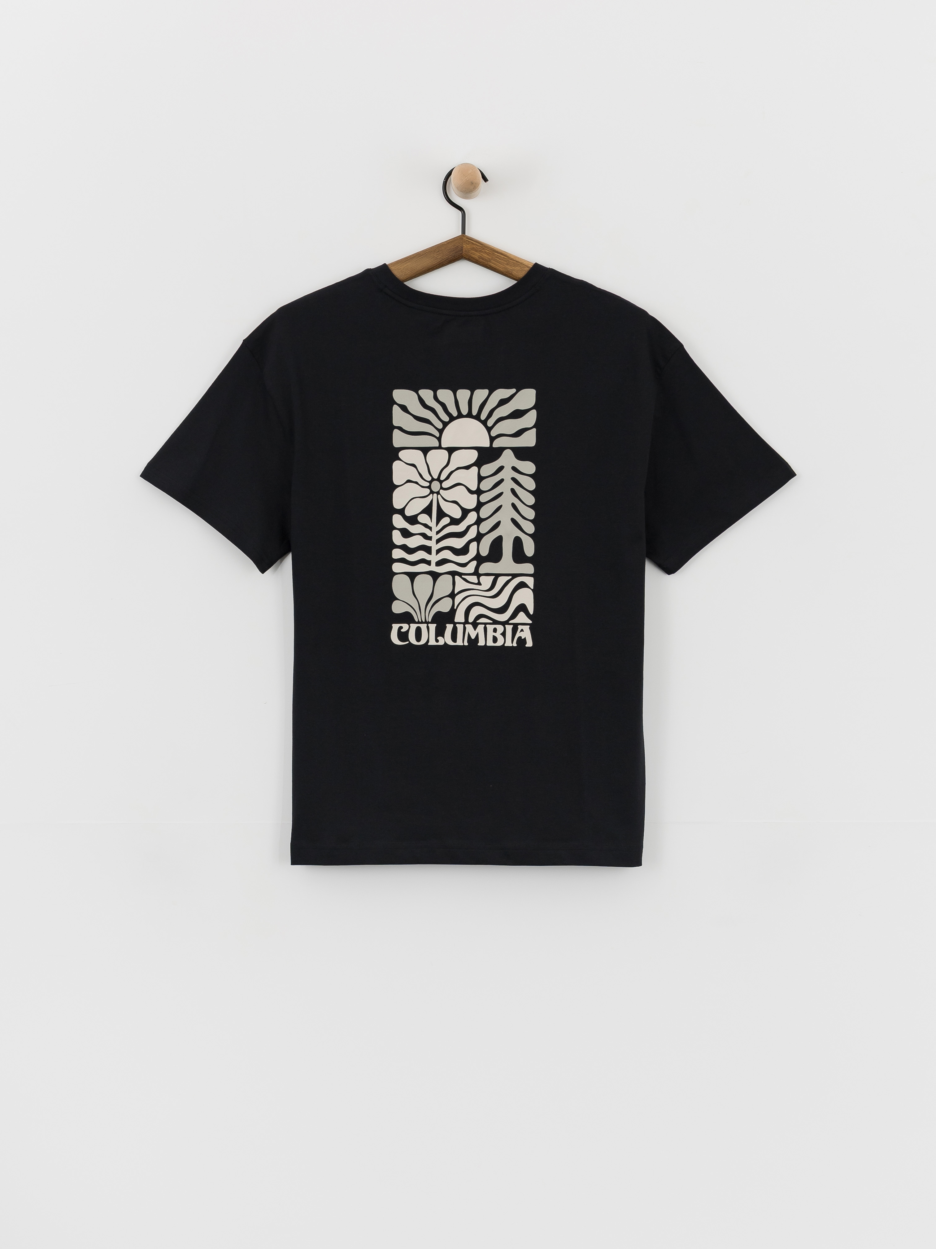 Columbia Rolling Bend Graphic Oversized Wmn Póló (black/floral groove)