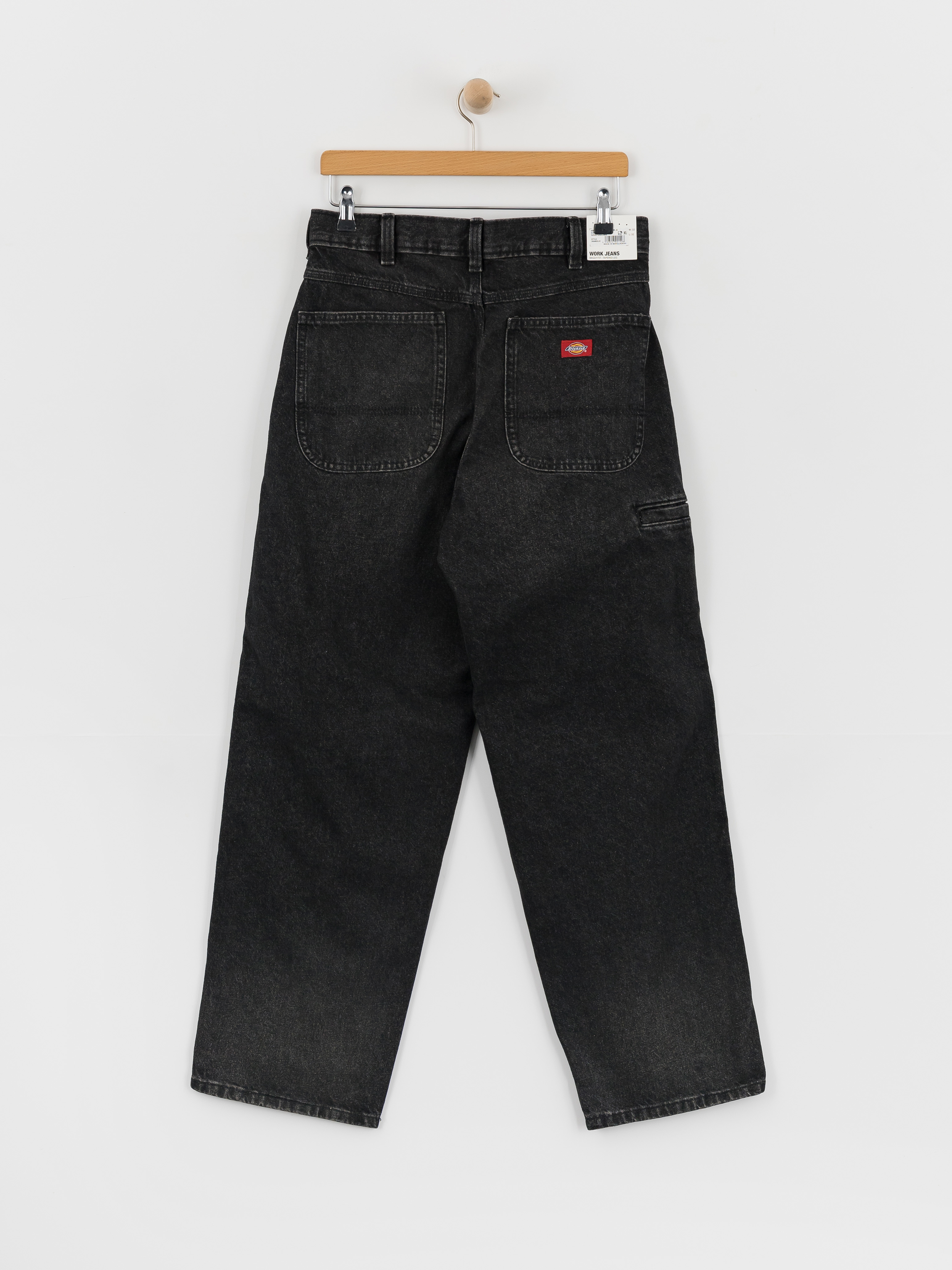 Dickies 958 Baggy Tapered Work Kisnadrág (black wash faded)
