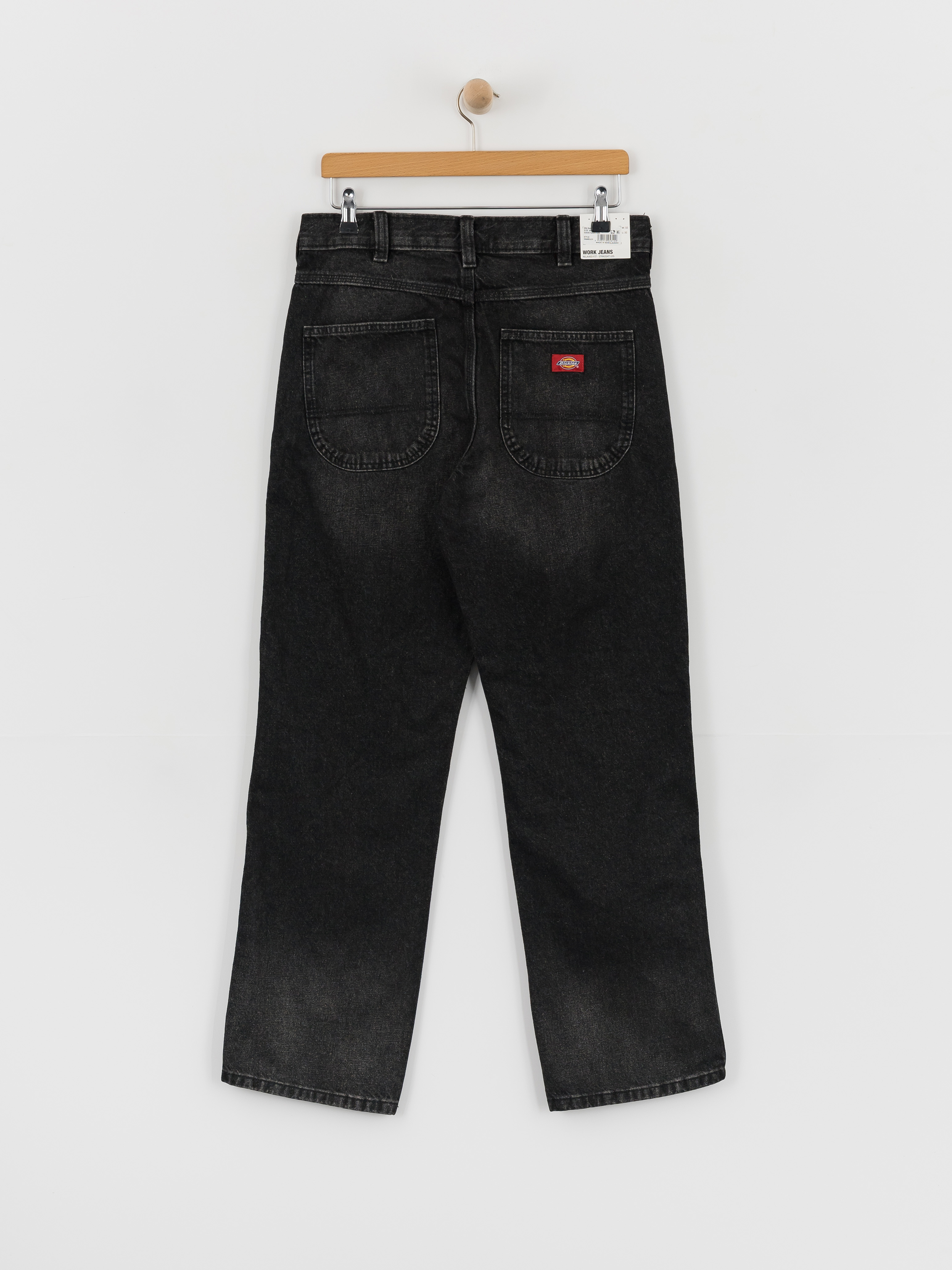Dickies 954 Relaxed Straight Work Kisnadrág (black wash faded)
