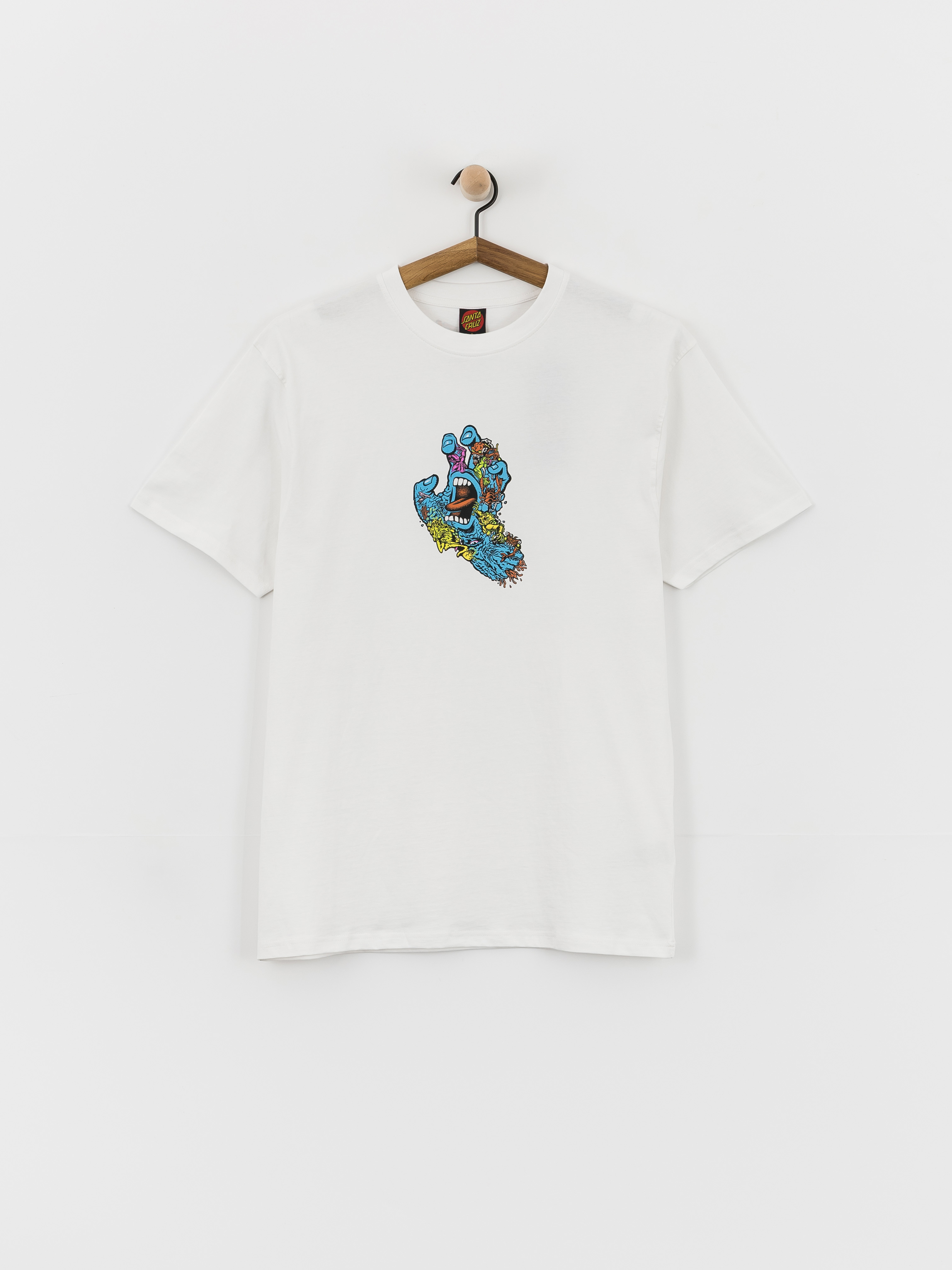 Santa Cruz Roskopp Screaming Five Frnt Póló (white)