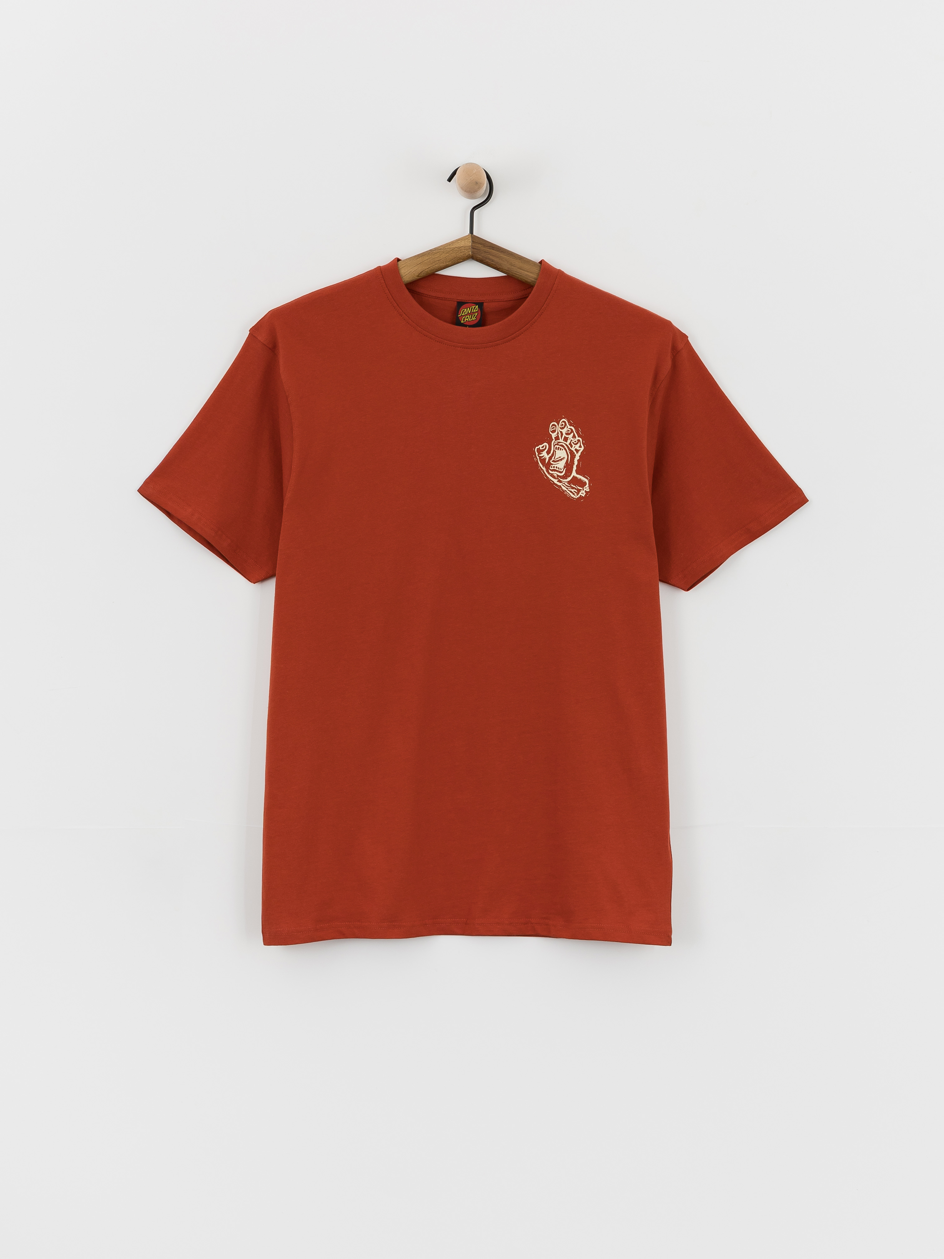 Santa Cruz Stamped Screaming Hand Póló (ketchup)