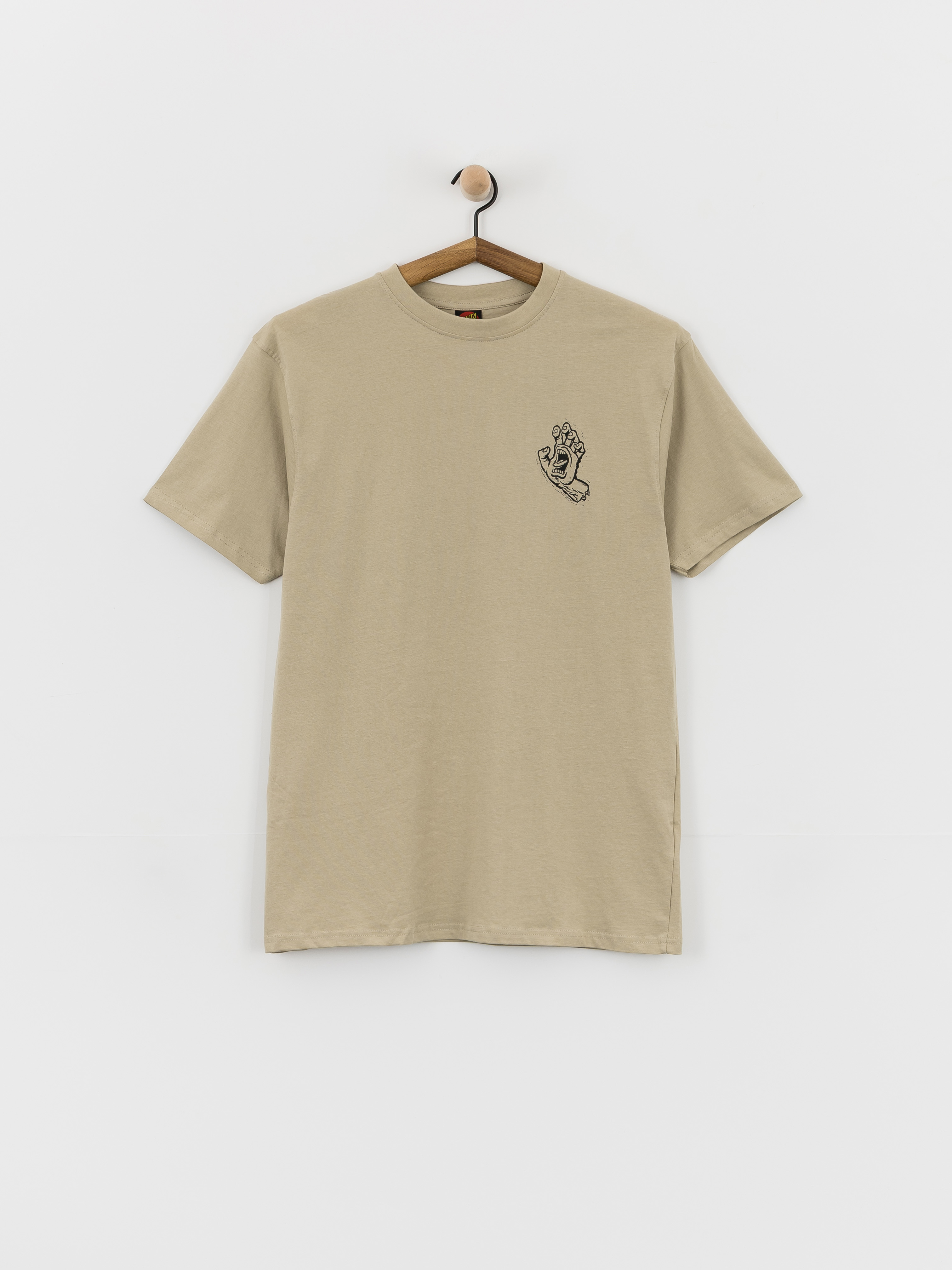 Santa Cruz Stamped Screaming Hand Póló (stone grey)