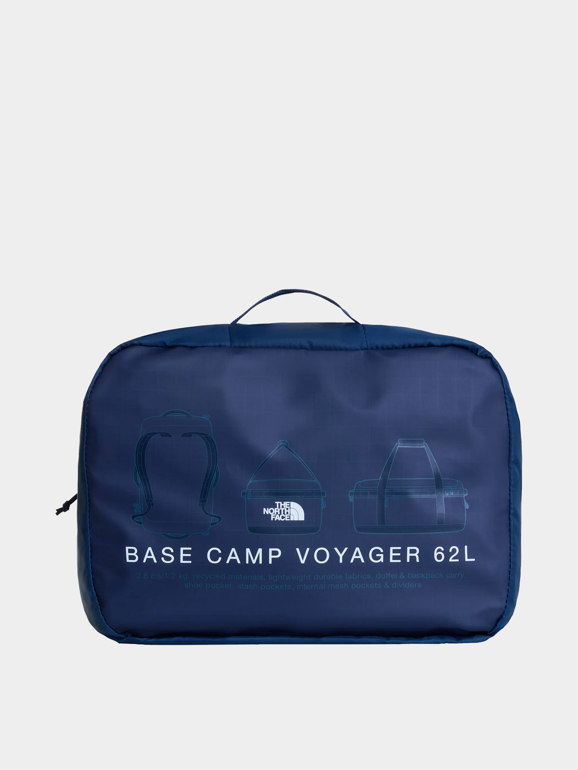 Táska The North Face Base Camp Voyager Duffel 62L (shadyblu/smmtnv)