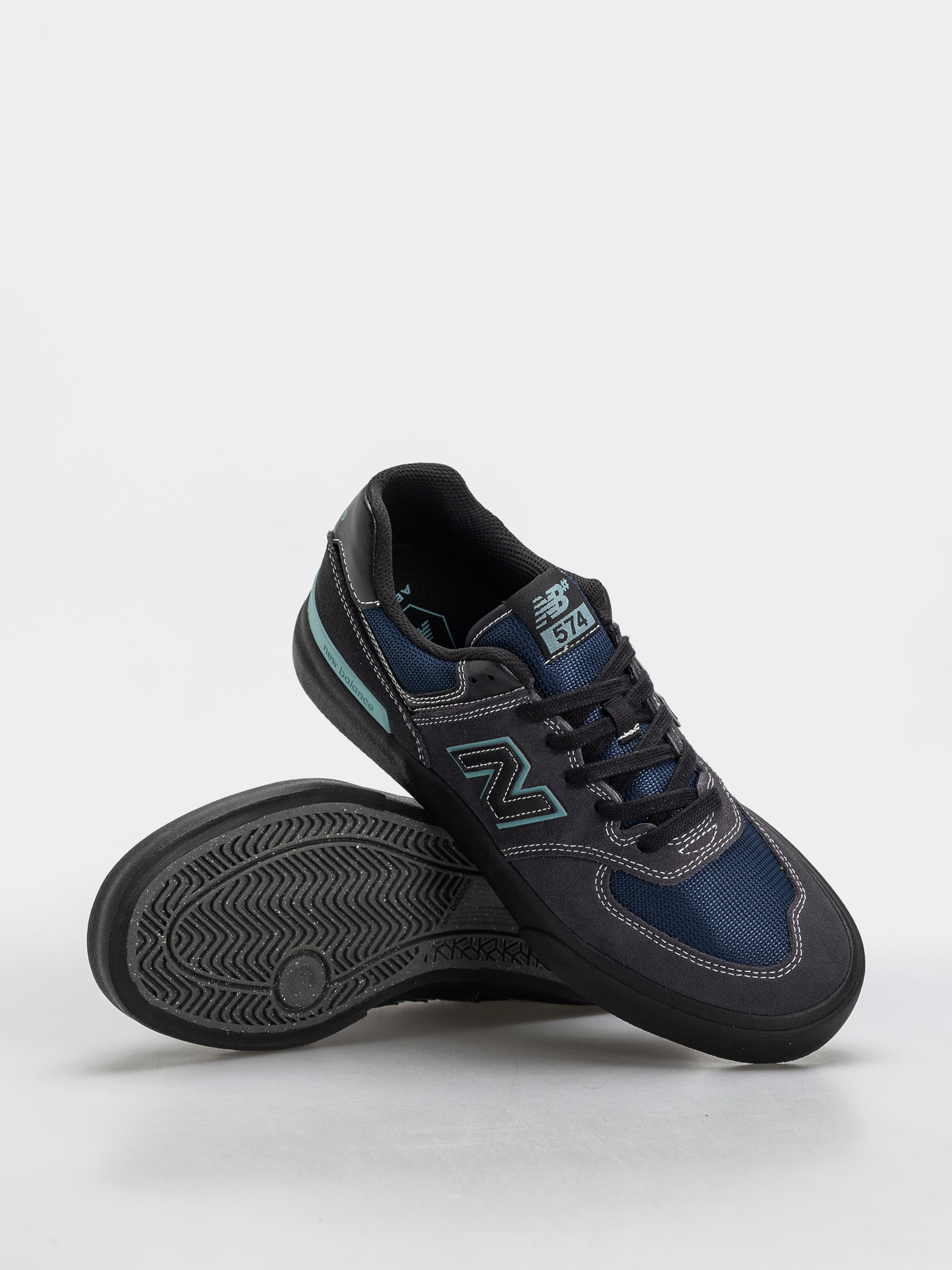 New Balance 574 Cipők (faded black/faded teal)