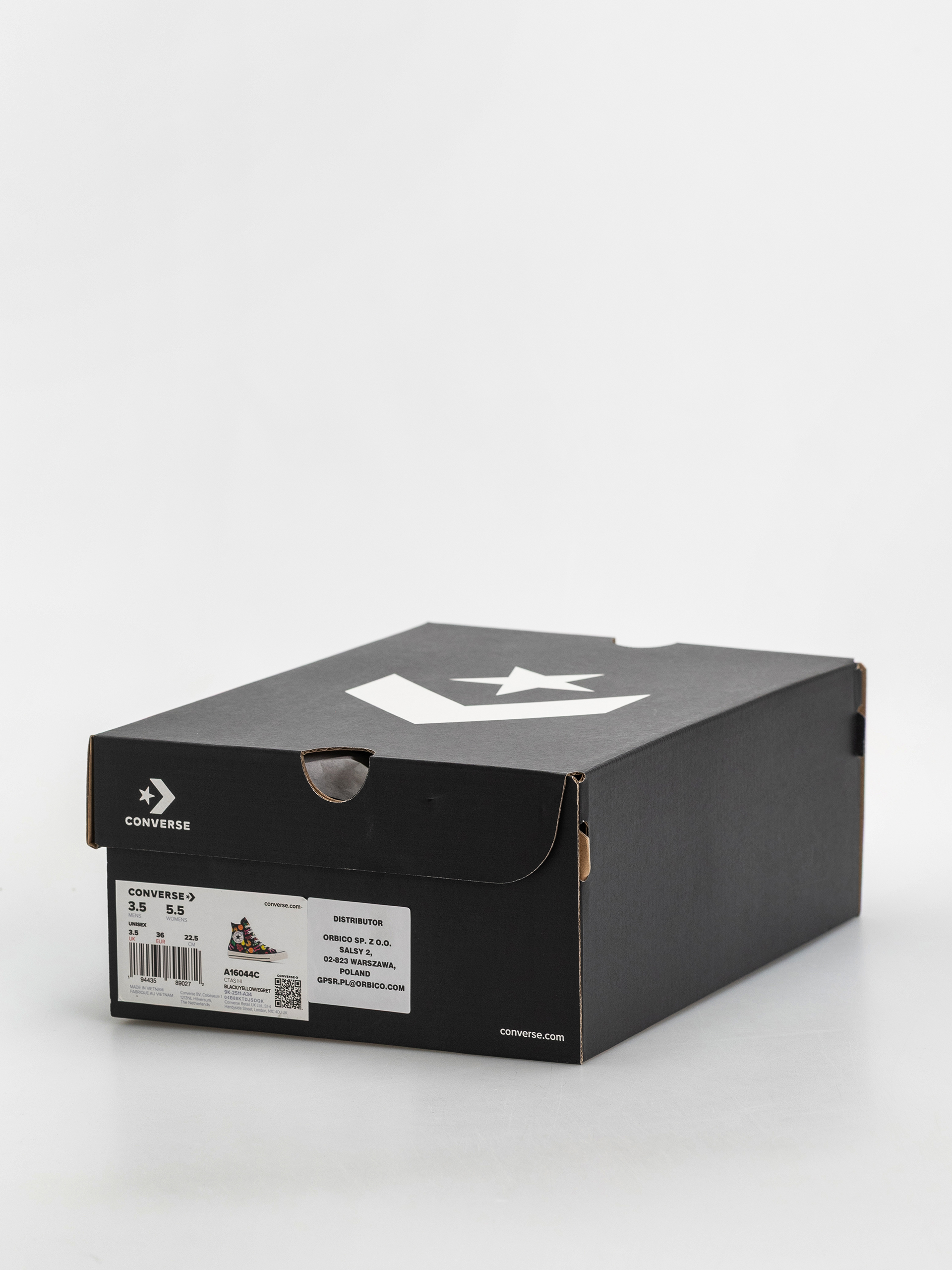 Converse Chuck Taylor All Star Hi Tornacipők (black/yellow/egret)