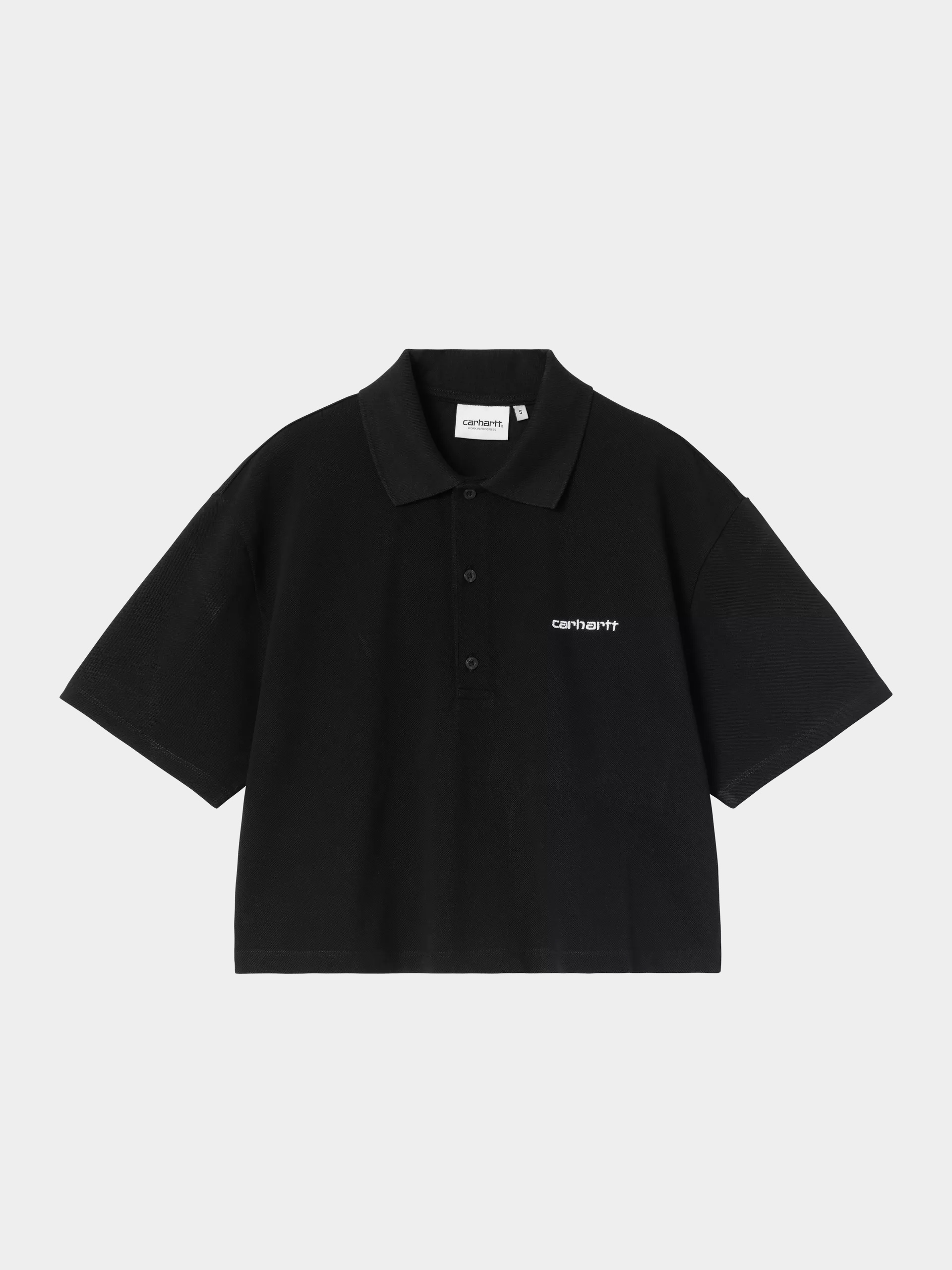 Póló Carhartt WIP Script Polo Wmn (black/white)