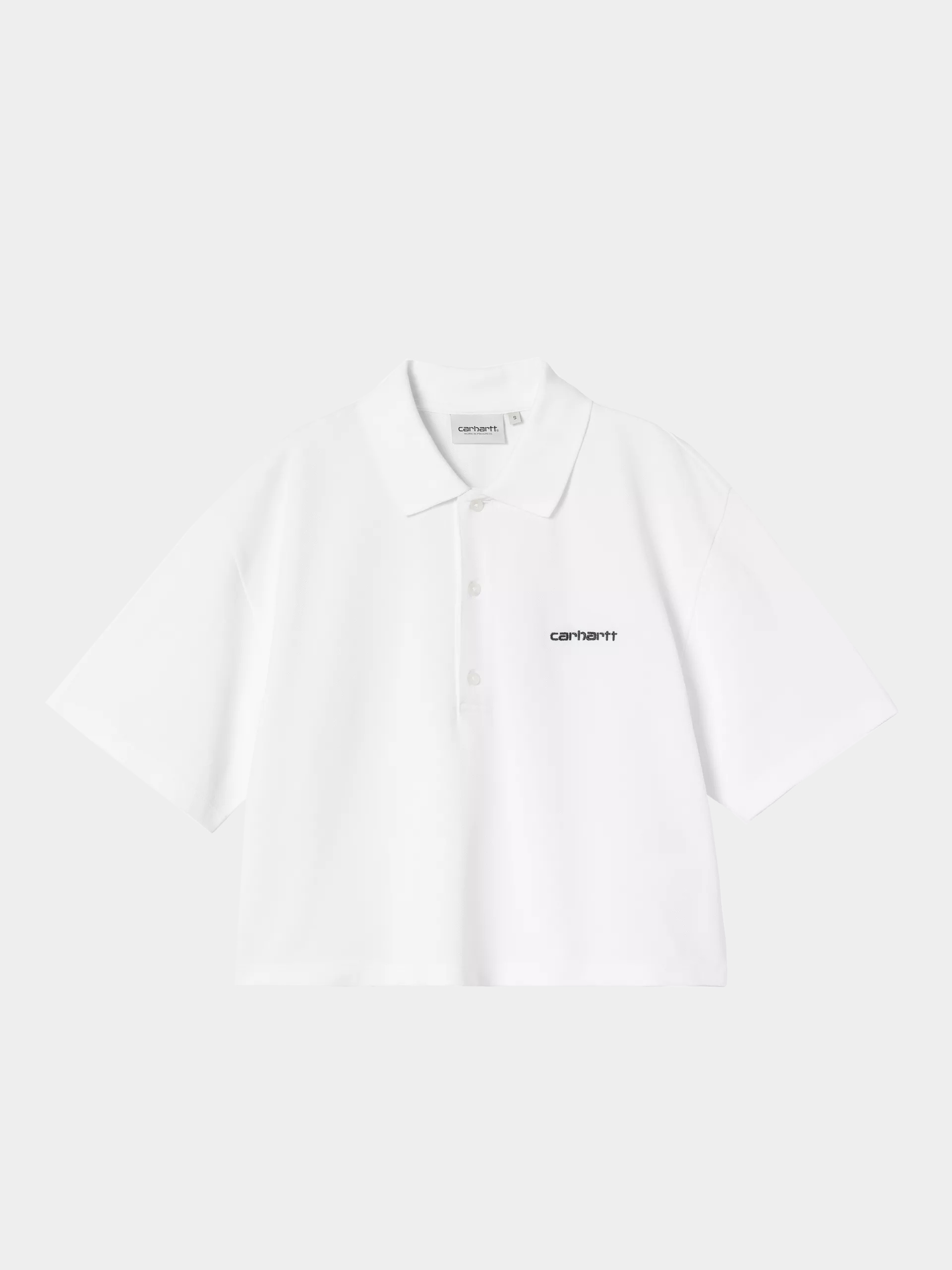 Póló Carhartt WIP Script Polo Wmn (white/black)