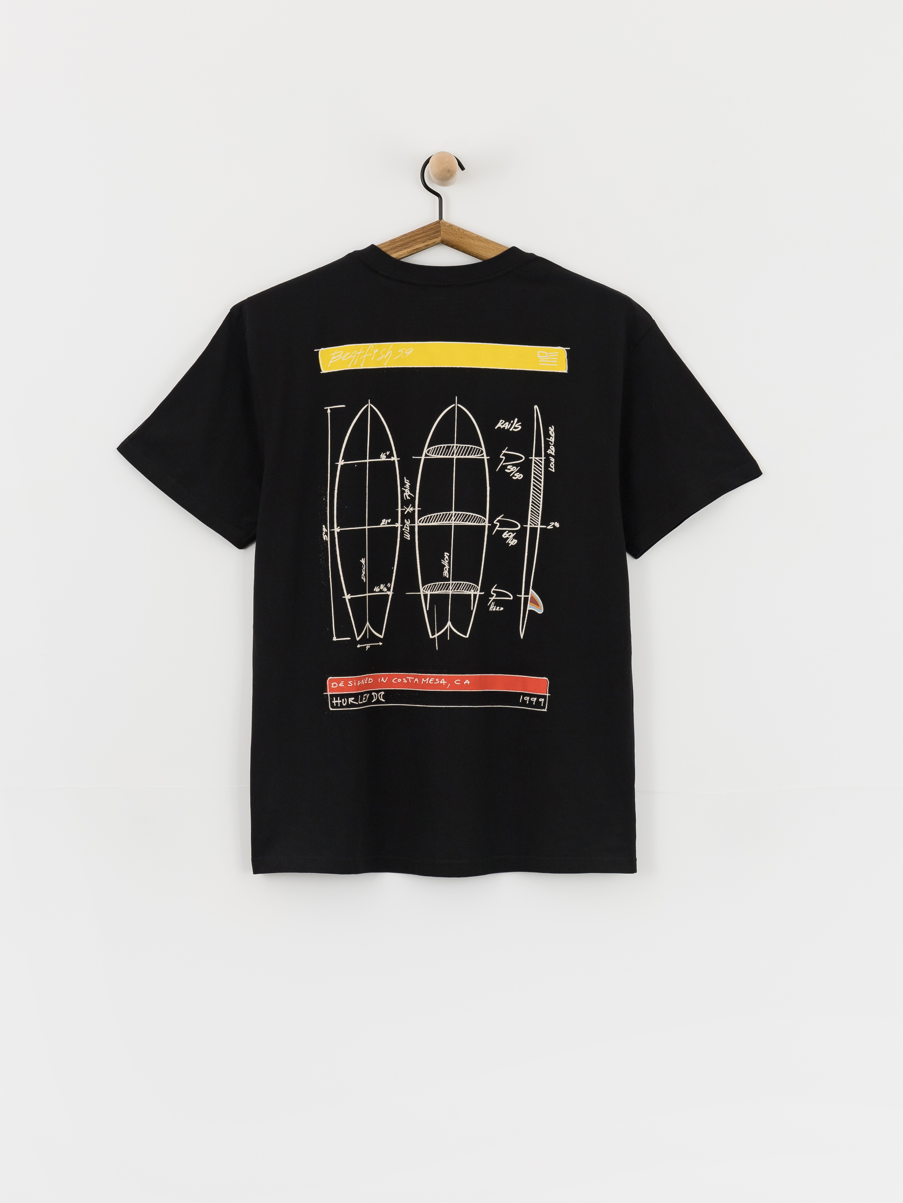 Hurley Kraft Sketch Póló (black)