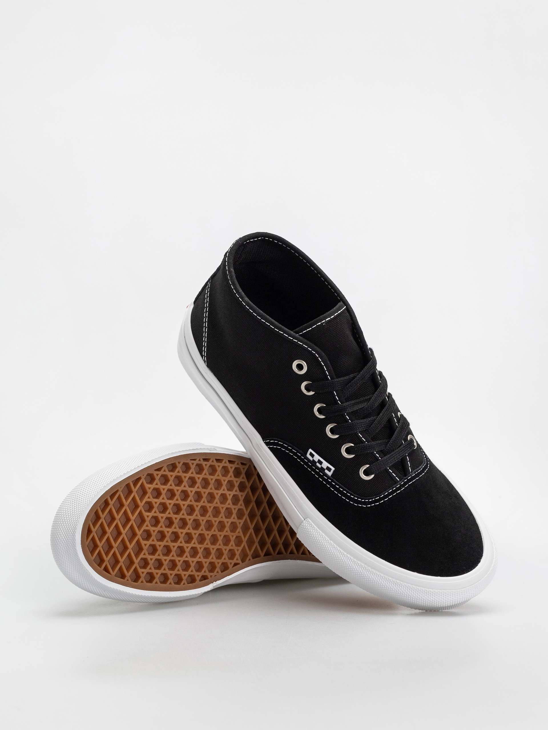 Vans Skate Authentic Mid Cipők (black/white)