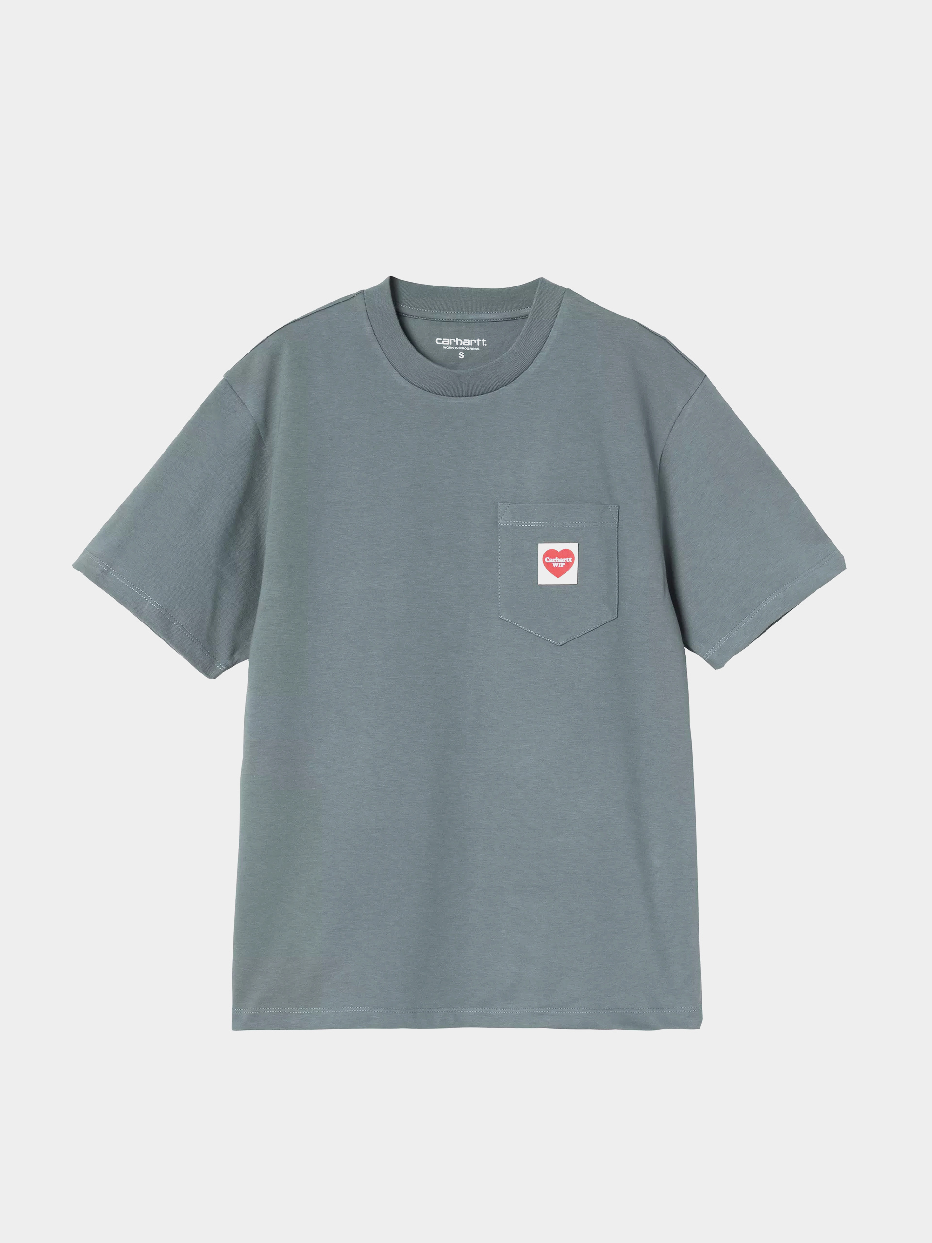 Póló Carhartt WIP Pocket Heart Wmn (cozy blue/red)