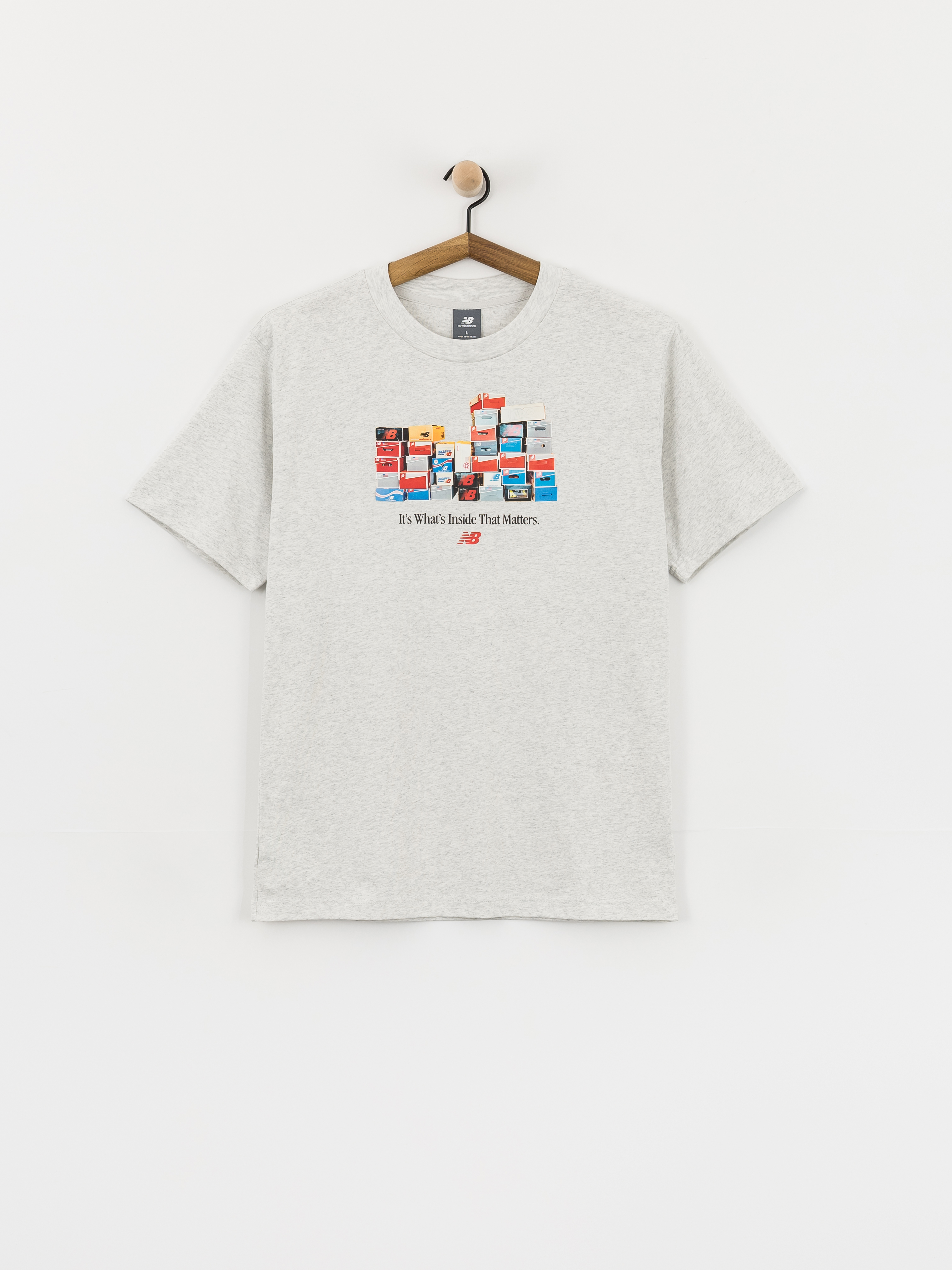 New Balance Boxes Póló (ash heather)