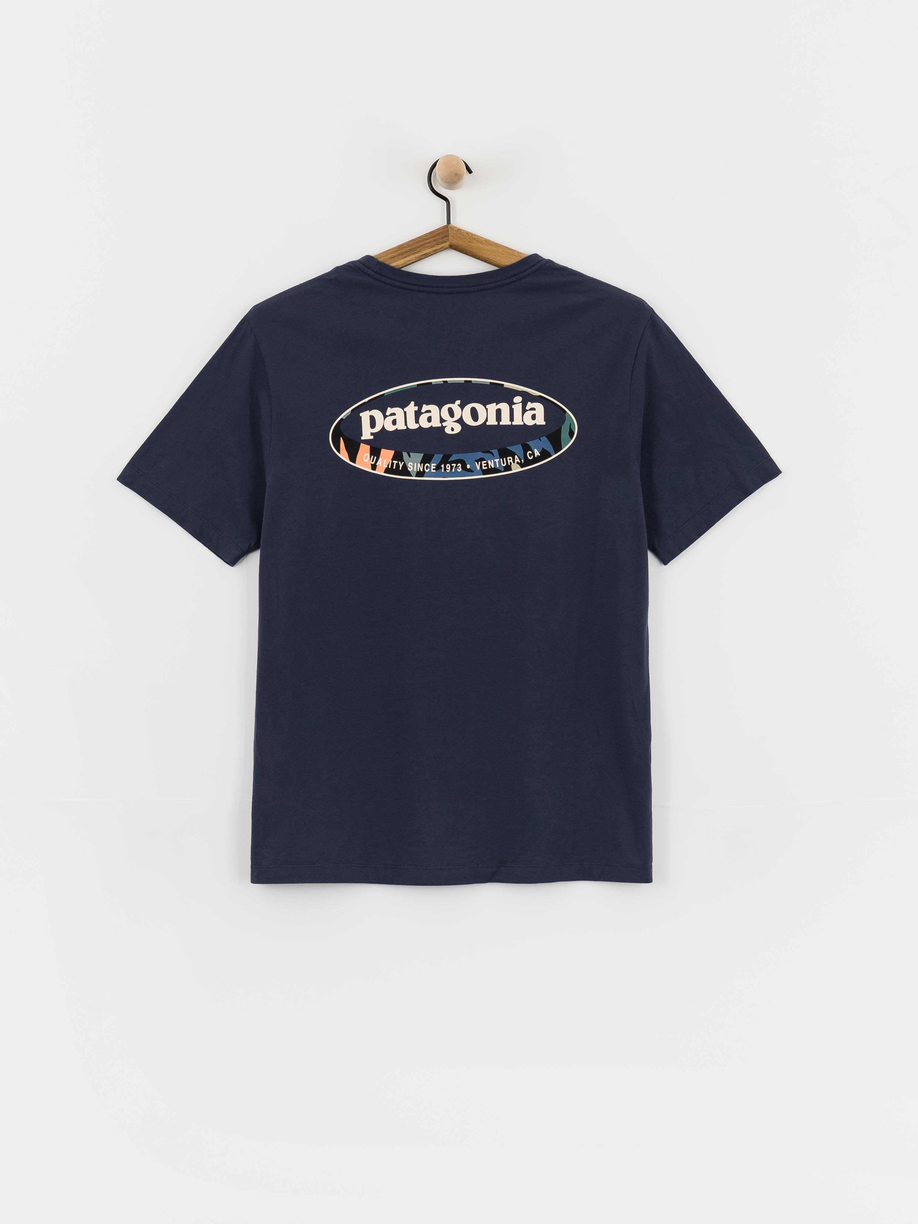 Patagonia 95 Oval Logo Pu00f3lu00f3 (new navy/kaleido)