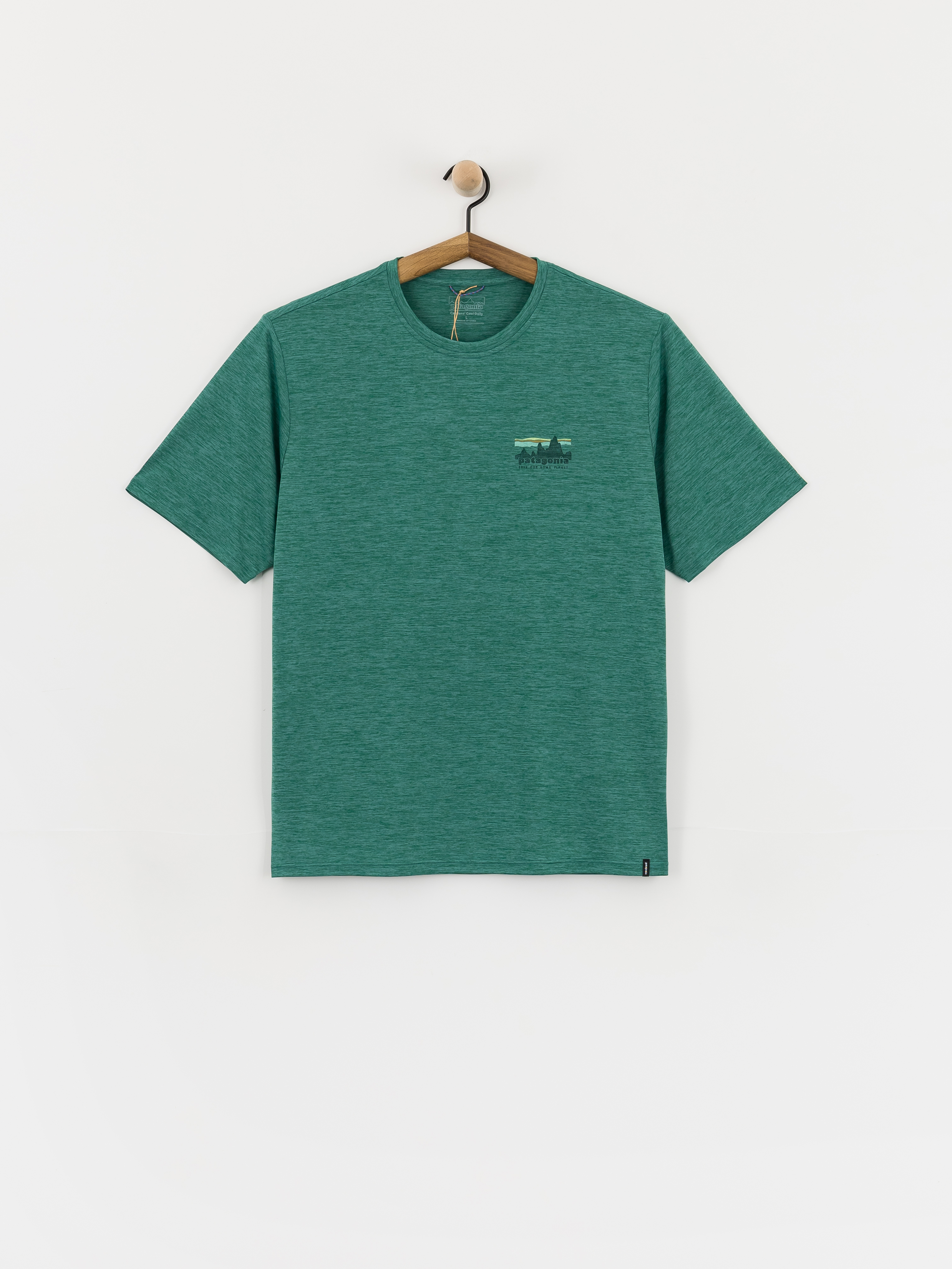 Patagonia Capilene Cool '73 Skyline Póló (gem green/light gem green)