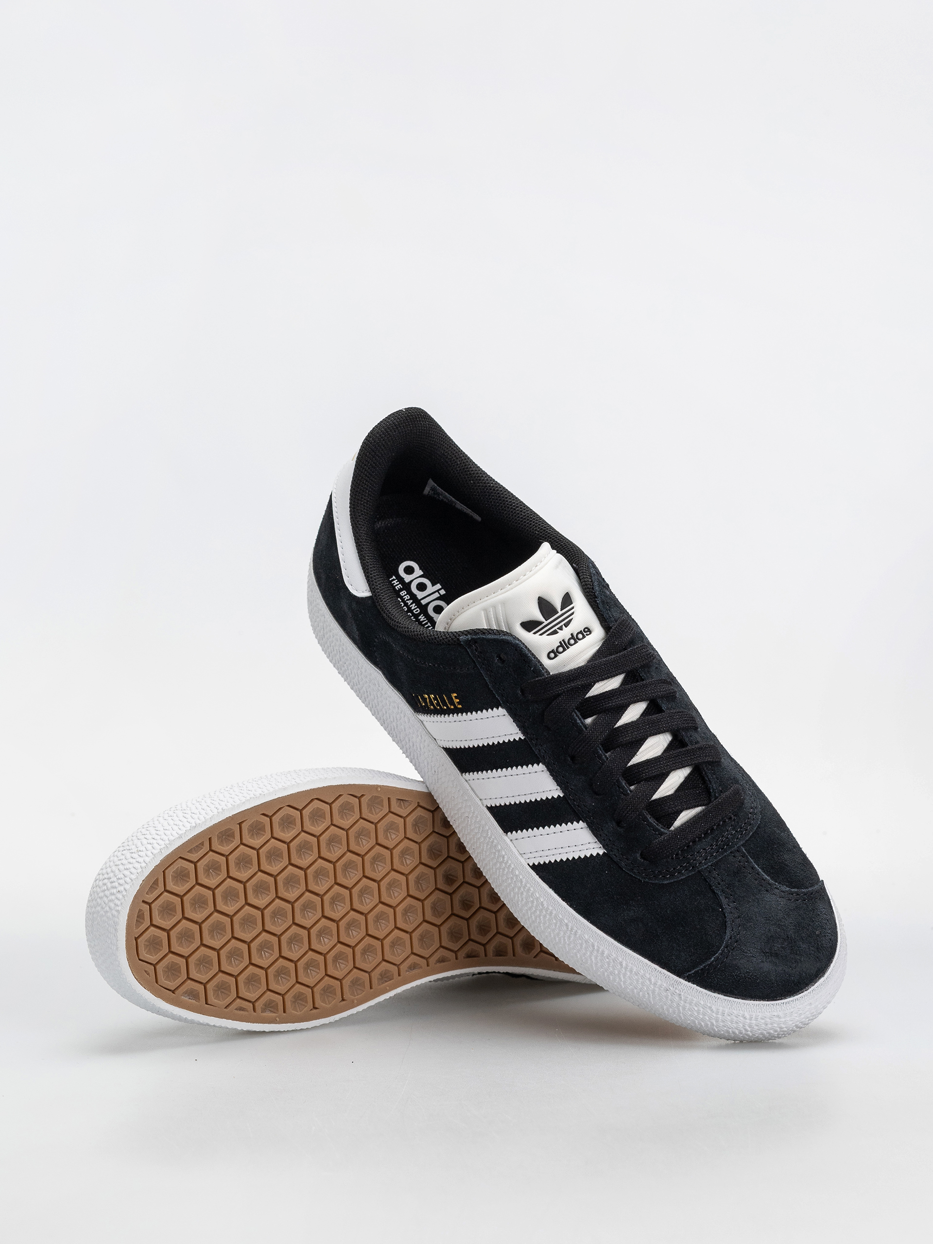 adidas Gazelle Adv Cipők (cblack/ftwwht/goldmt)