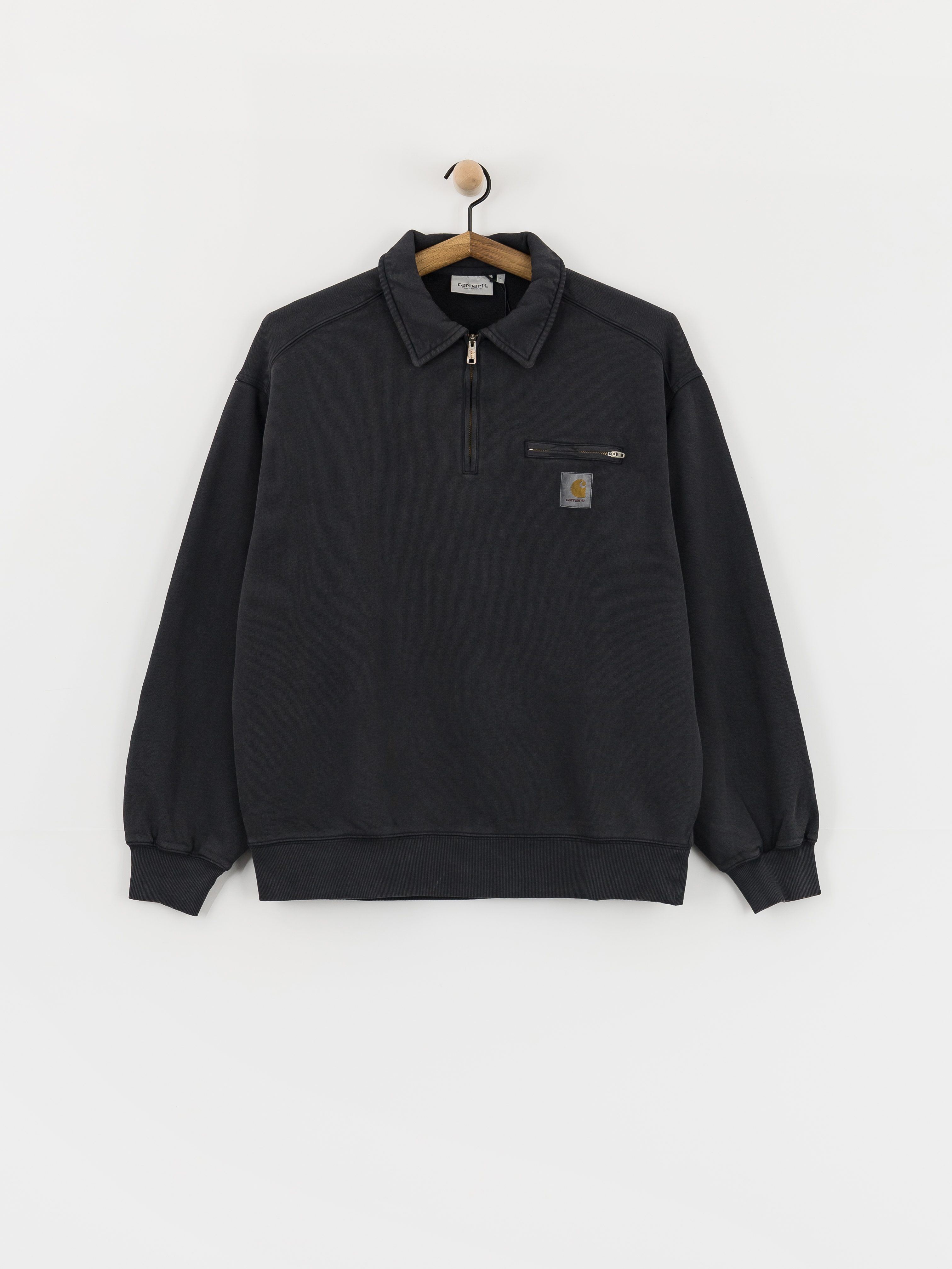 Carhartt WIP Half Zip Detroit Pulóver (black)