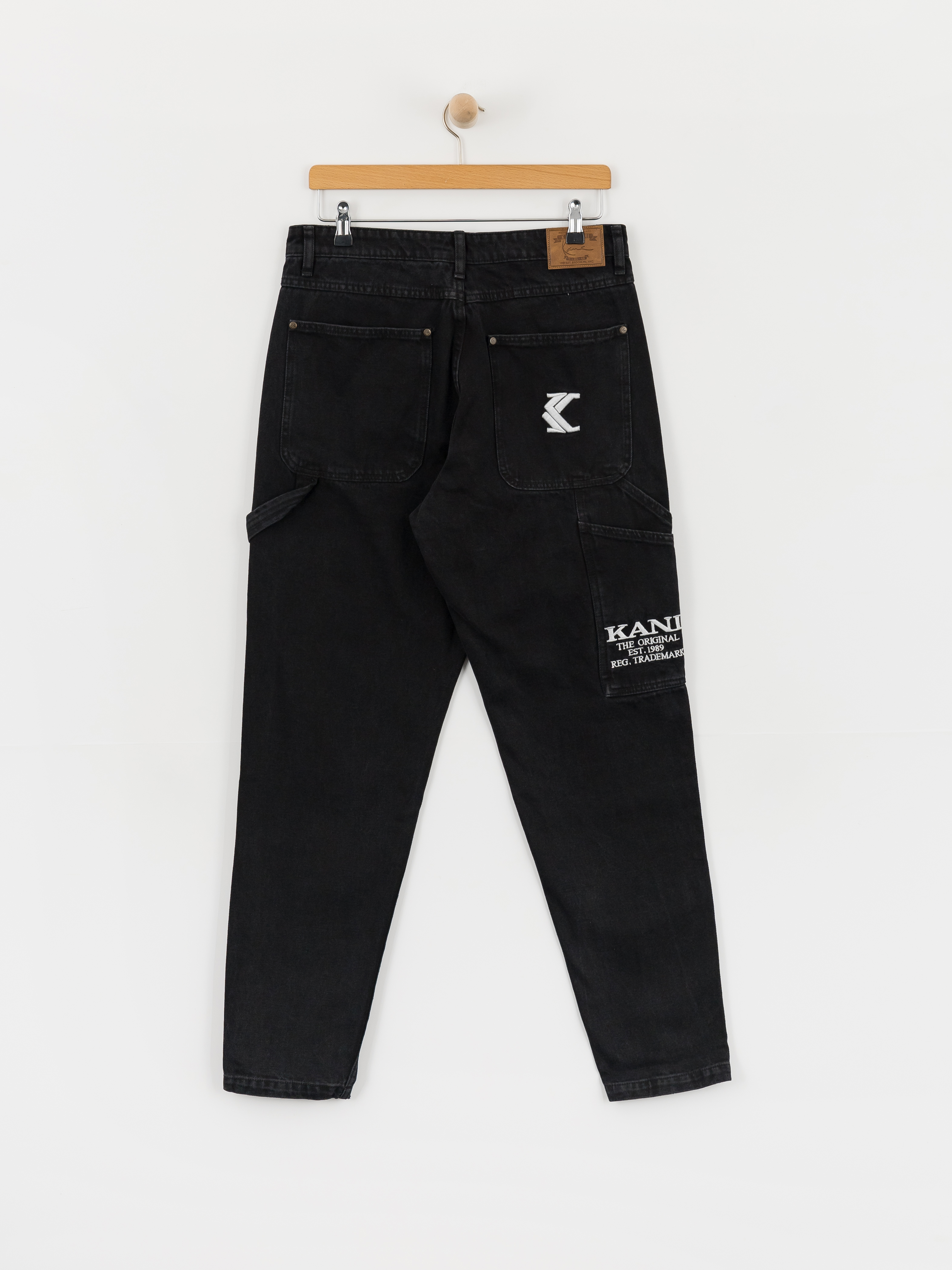 Karl Kani Retro Tapered Workwear Denim Kisnadrág (vintage black)