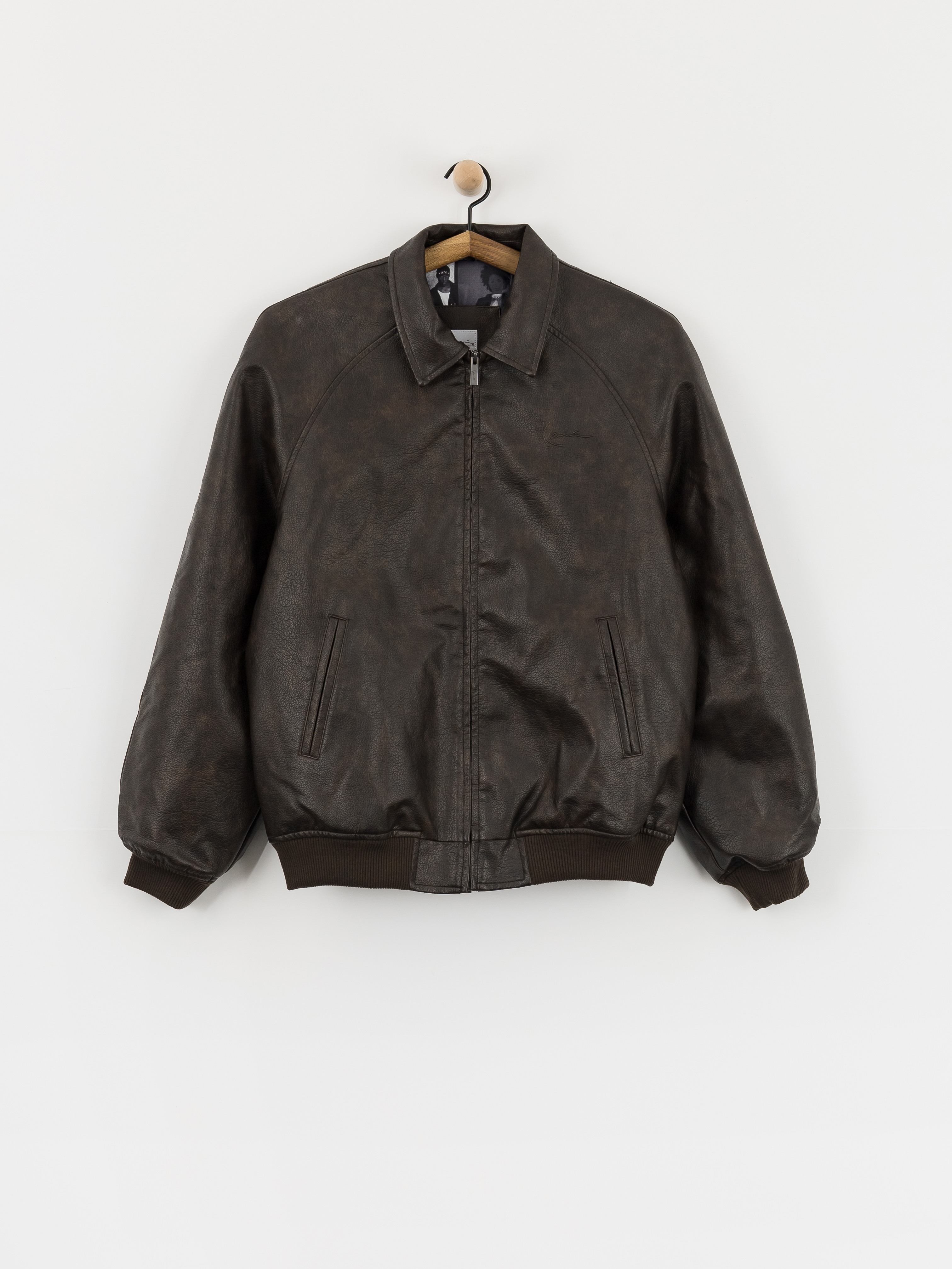 Karl Kani Signature Pu Leather Bomber Dzseki