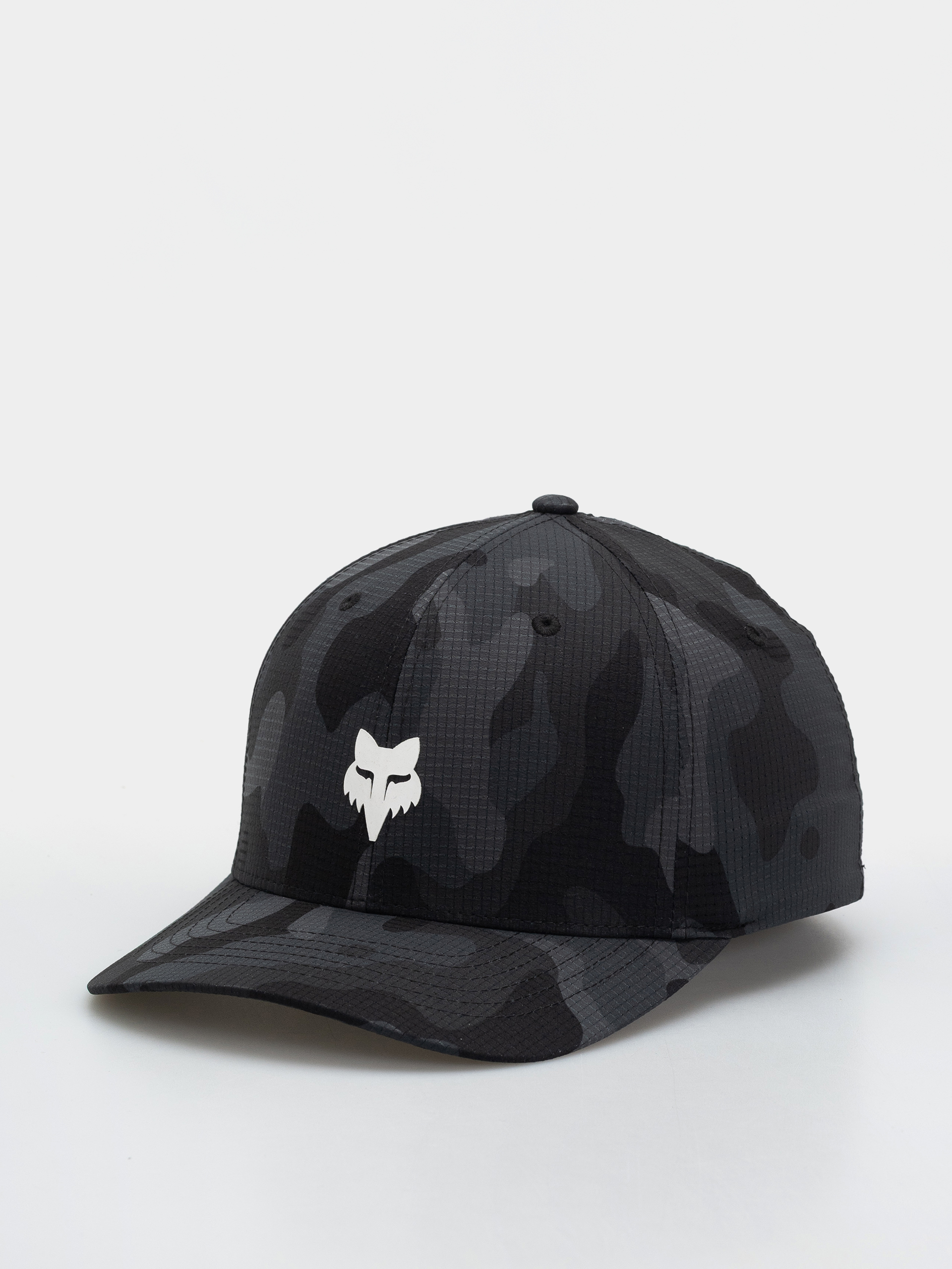Fox Head Camo Tech Flexfit Baseball sapka (black camo)