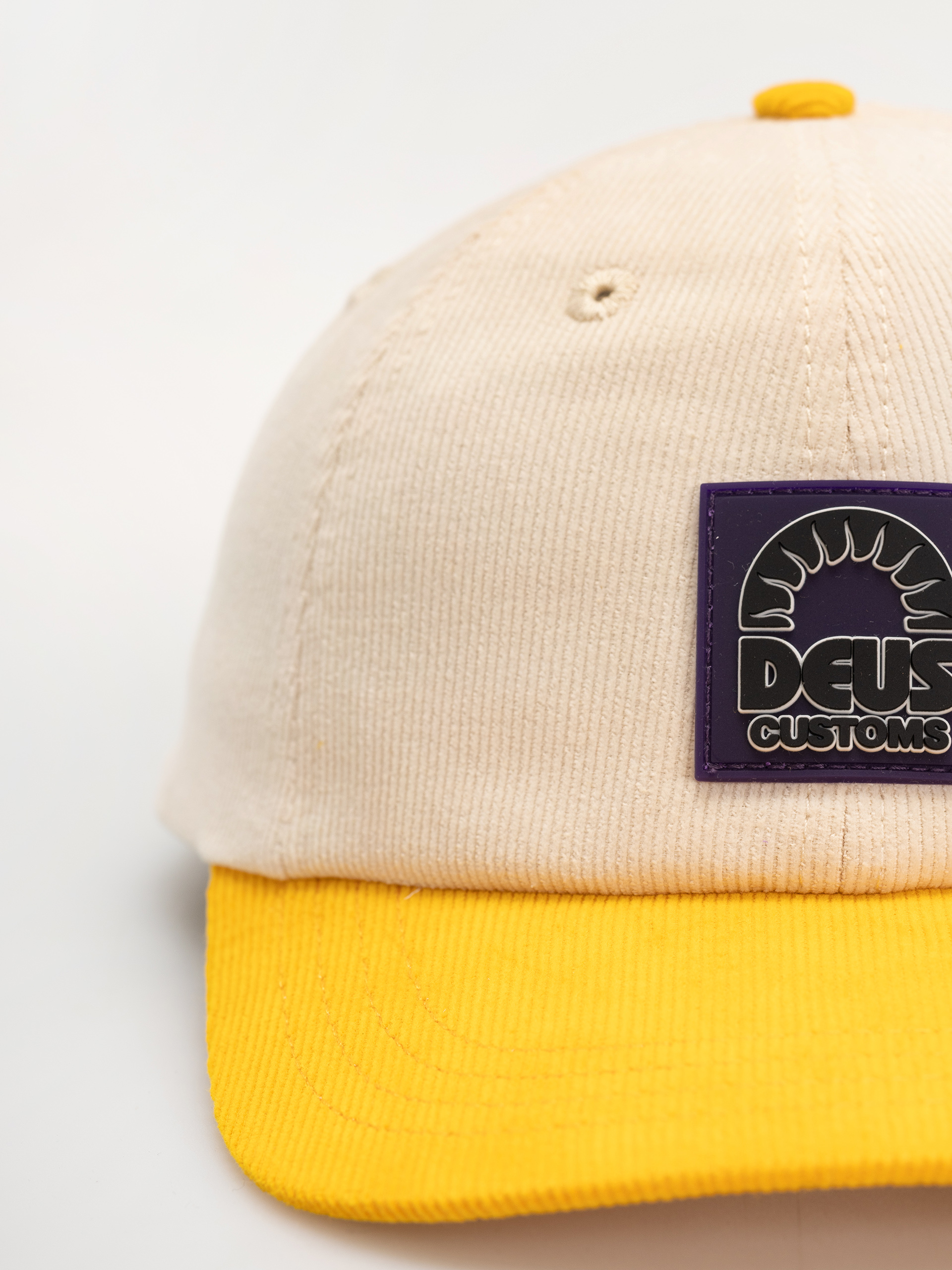 Deus Ex Machina Melodies Cord Baseball sapka (vintage white)