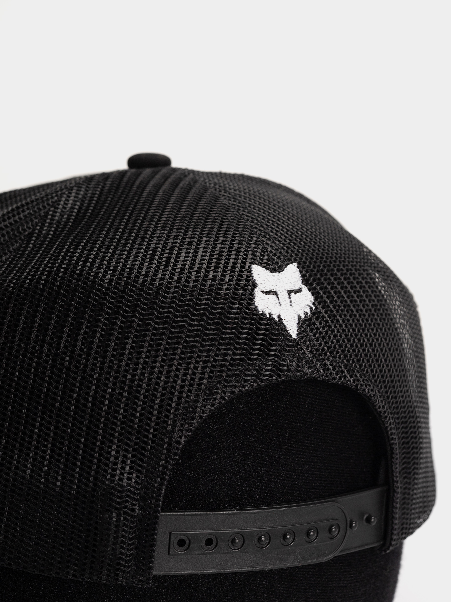 Fox Image Print Trucker Baseball sapka (black)
