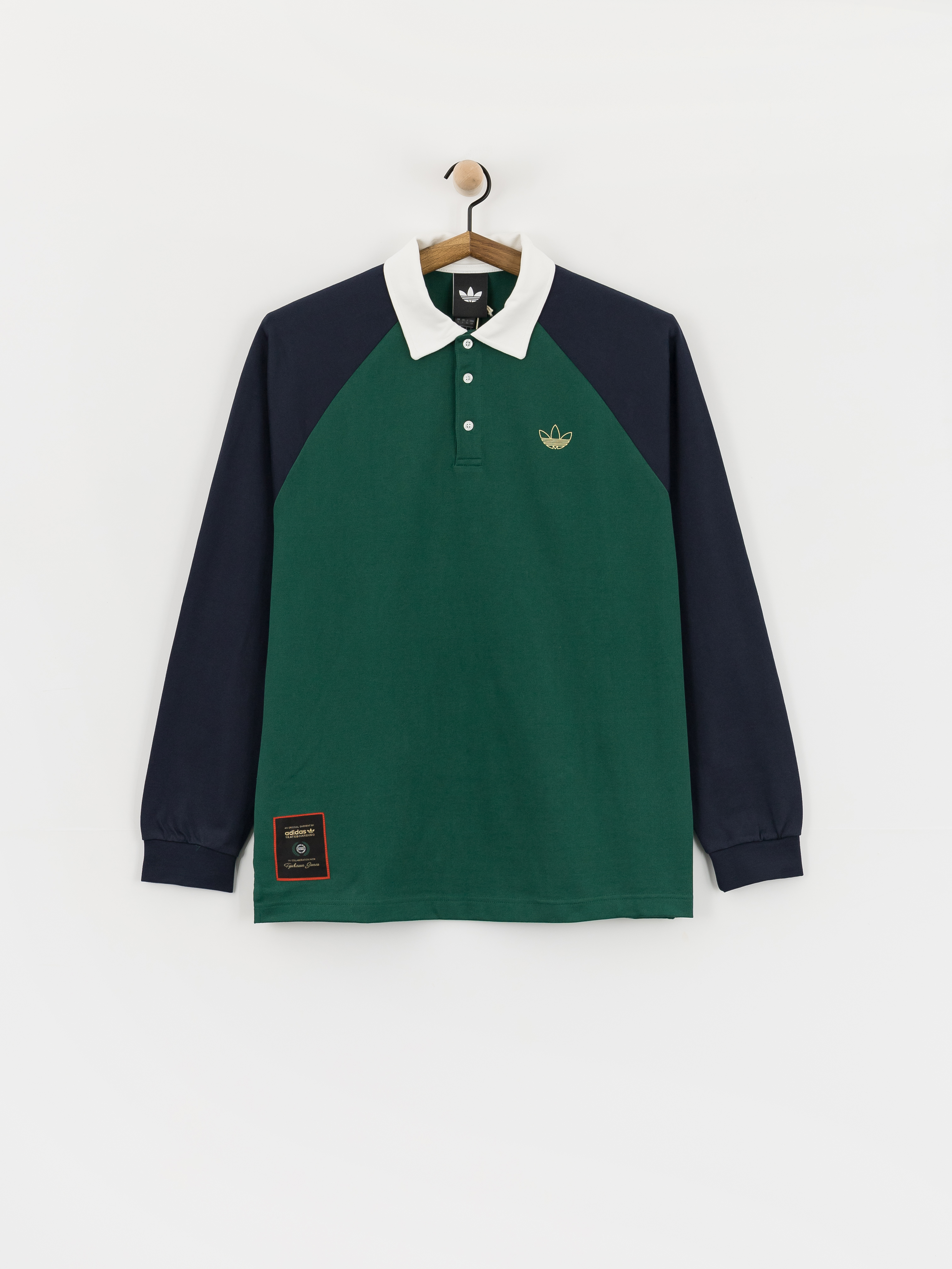 adidas Tyshawn Rugby Hosszú ujjú felső (cgreen/legink)
