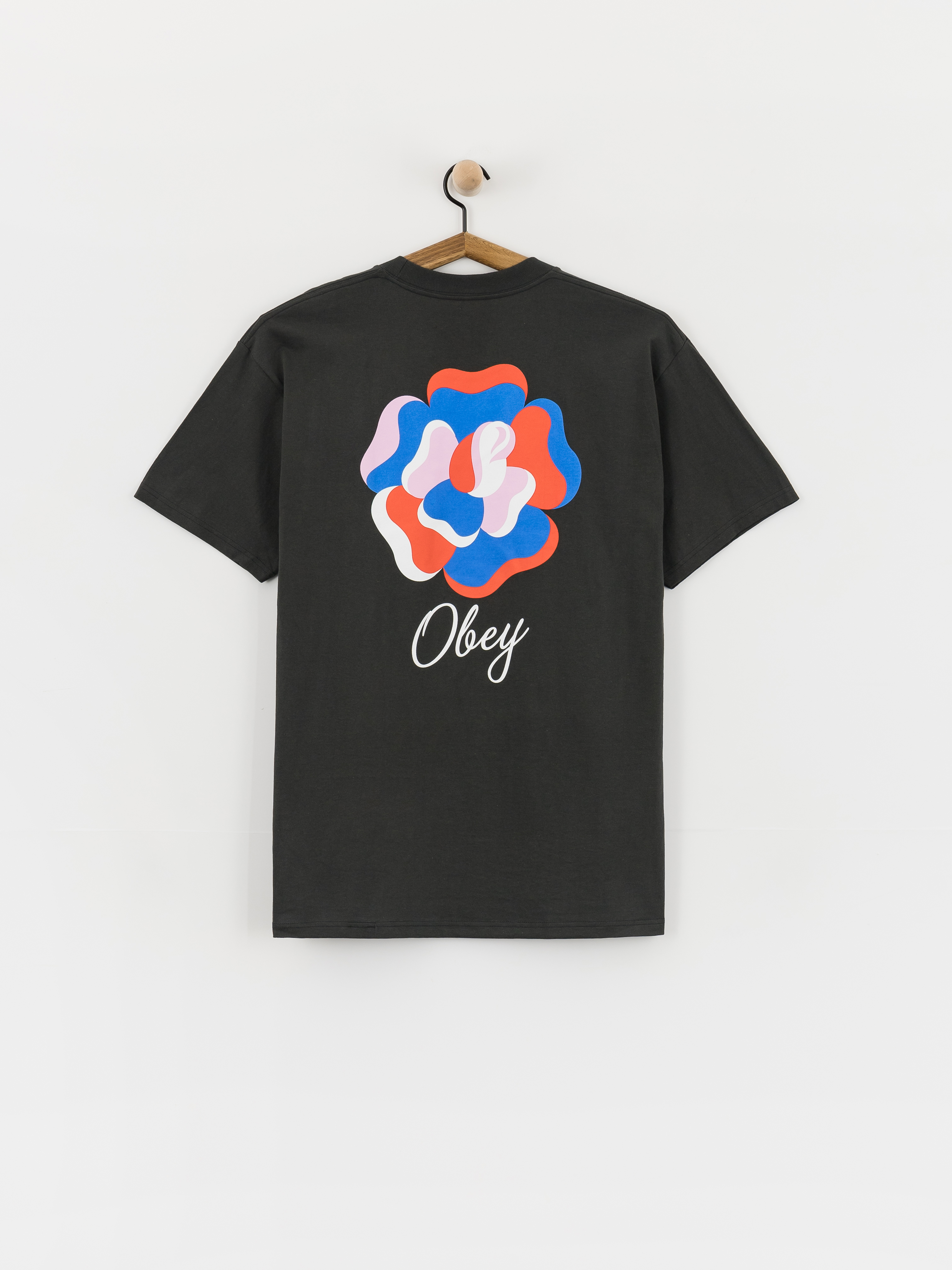 OBEY Paper Rose Póló (vintage black)