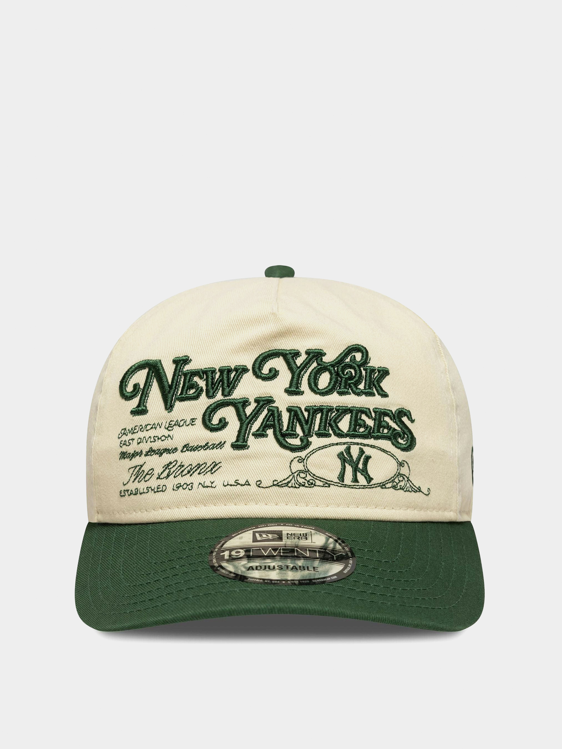 Baseball sapka New Era Washed Graphic 19Twenty New York Yankees (light cream/cigar)