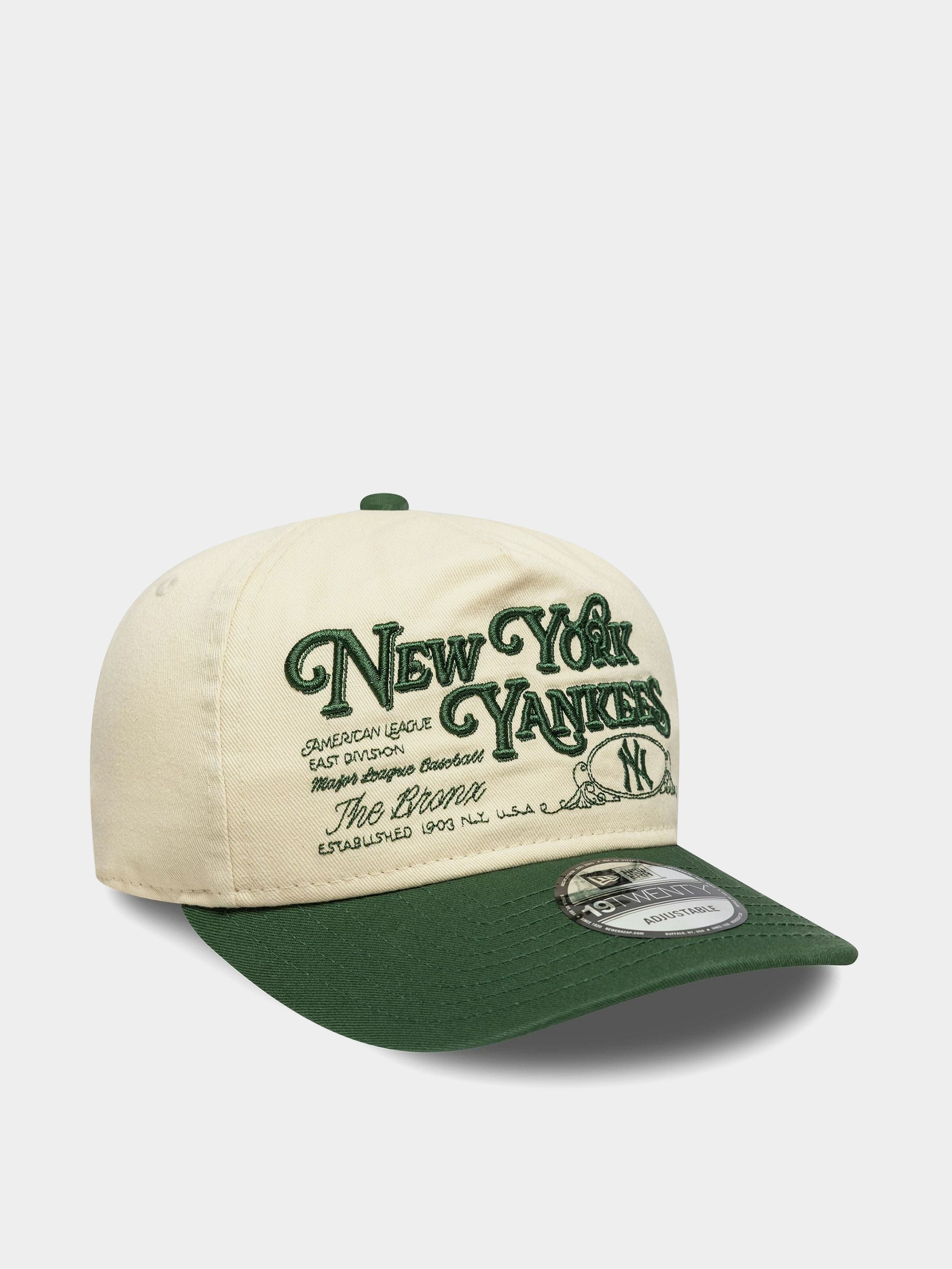 Baseball sapka New Era Washed Graphic 19Twenty New York Yankees (light cream/cigar)
