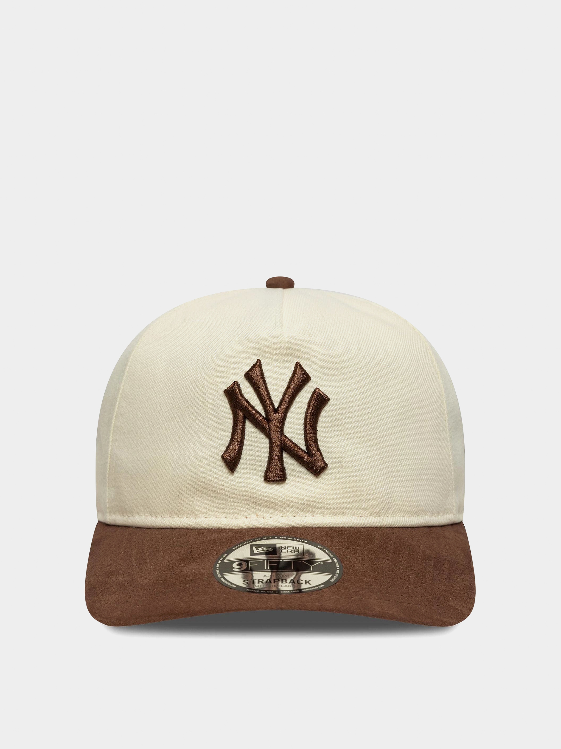 Baseball sapka New Era Suede Visor 9Fifty New York Yankees (light cream/chestnut)