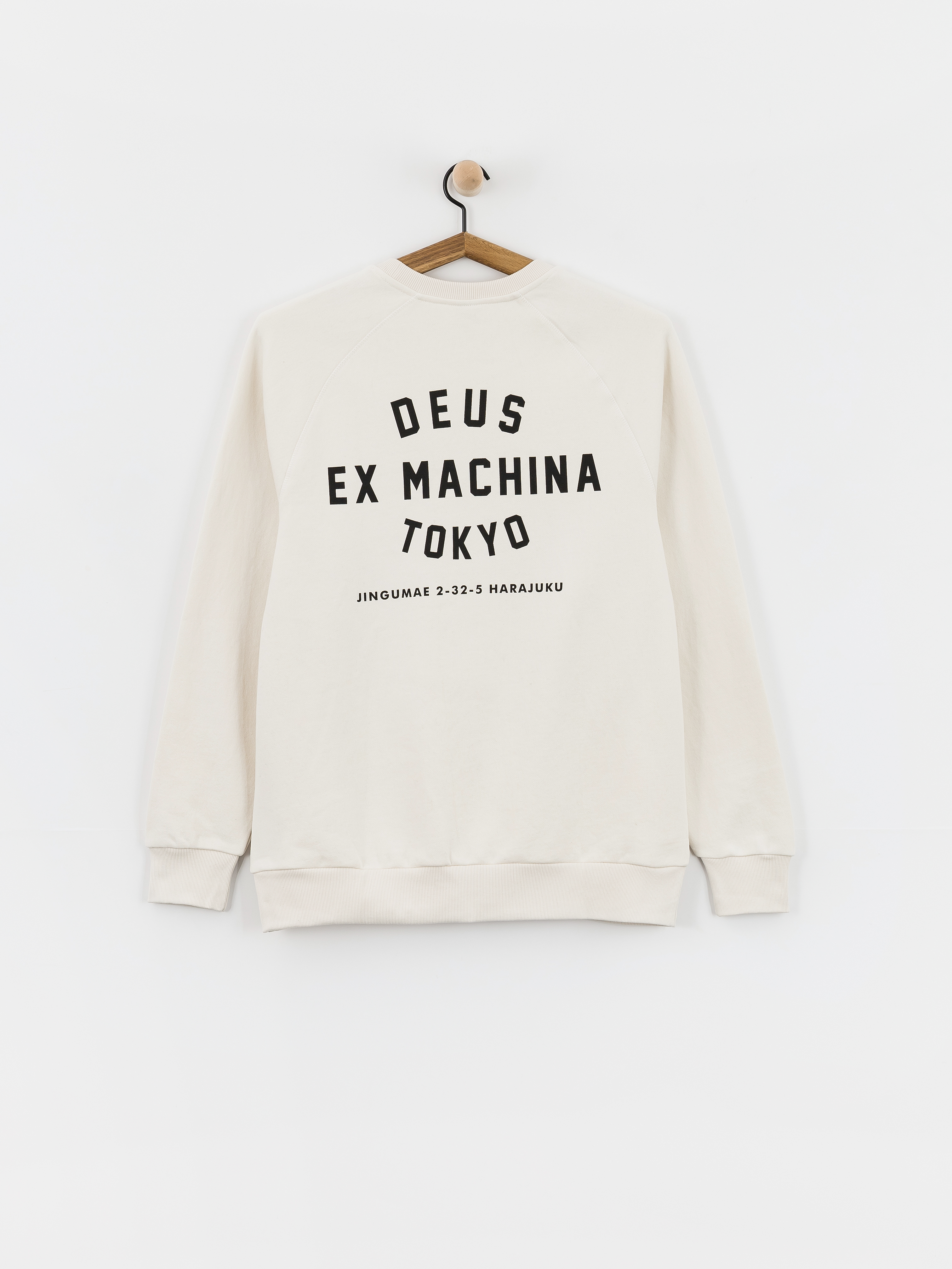 Deus Ex Machina Harajuku Address Crew Pulóver (dirty white)
