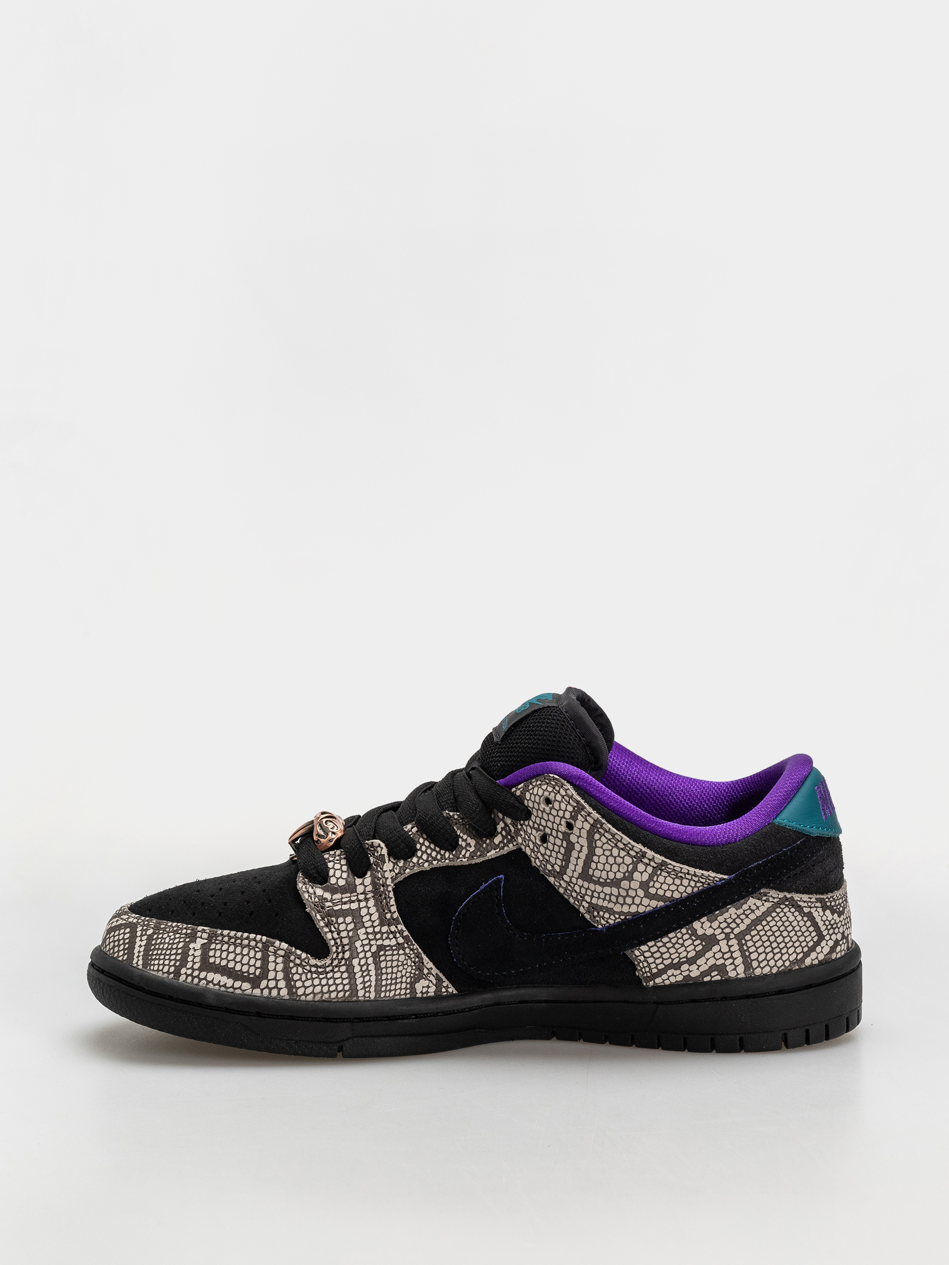 Nike SB Dunk Low Pro Cipők (string/black bright spruce fierce purple)