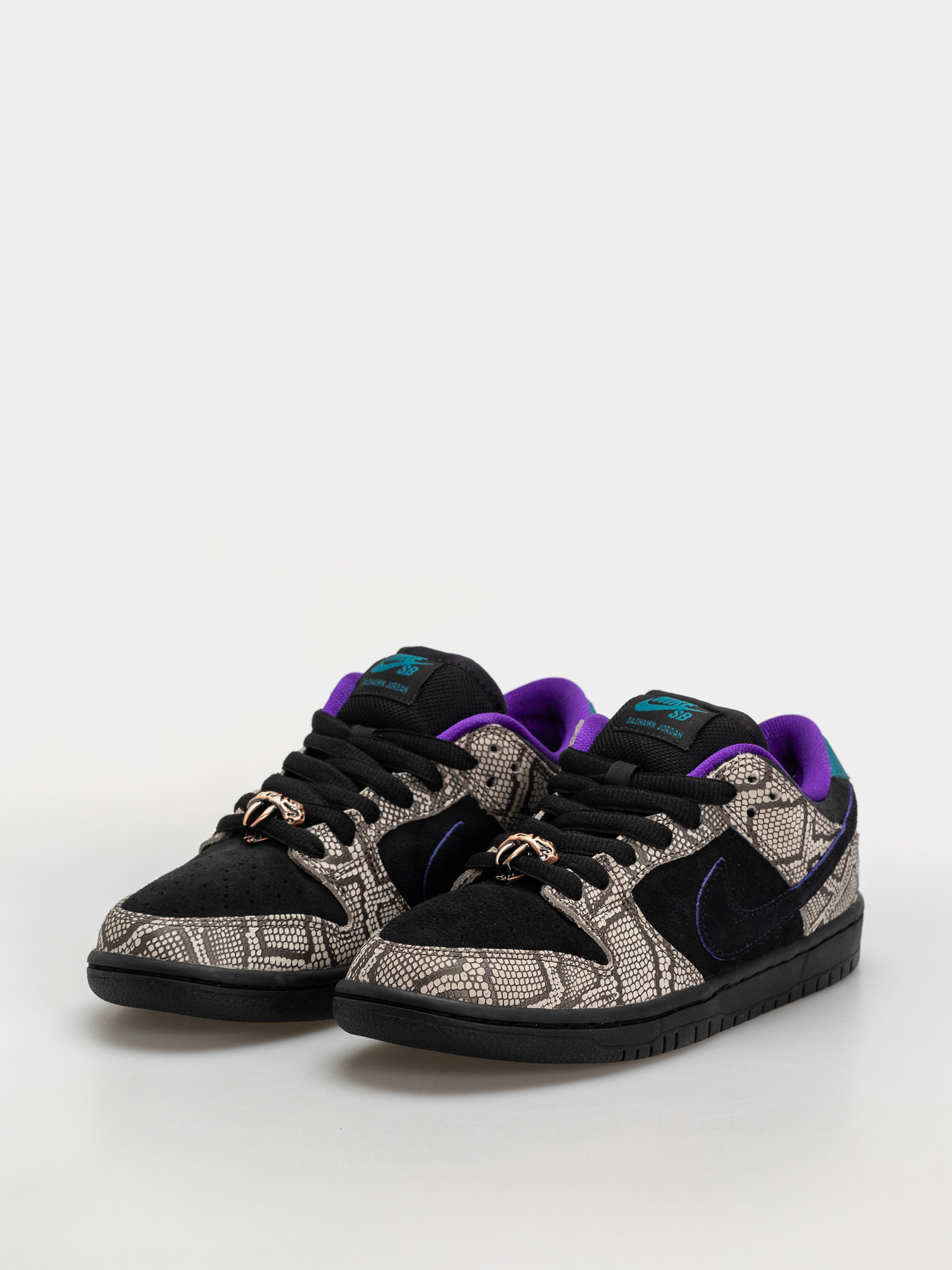 Nike SB Dunk Low Pro Cipők (string/black bright spruce fierce purple)