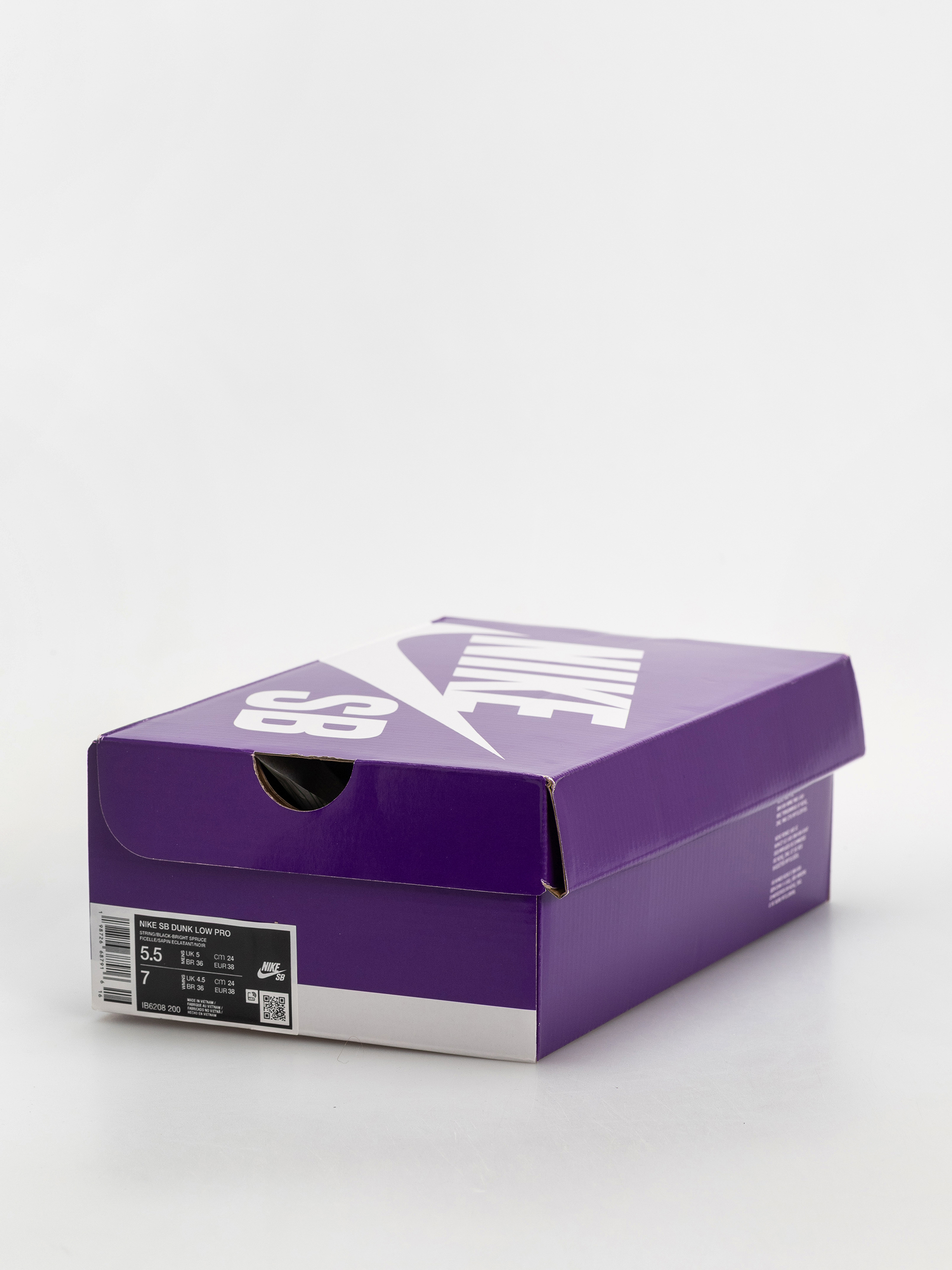 Nike SB Dunk Low Pro Cipők (string/black bright spruce fierce purple)