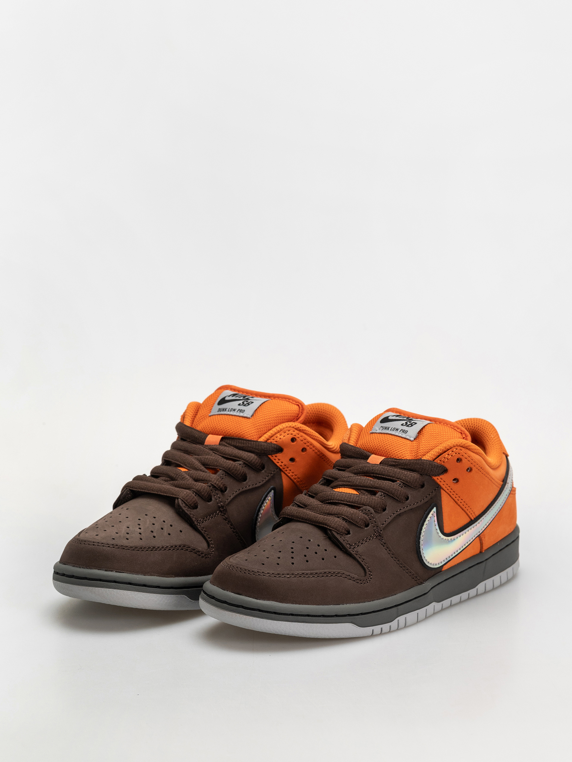 Nike SB Dunk Low Pro Cipők (safety orange/wolf grey baroque brown)