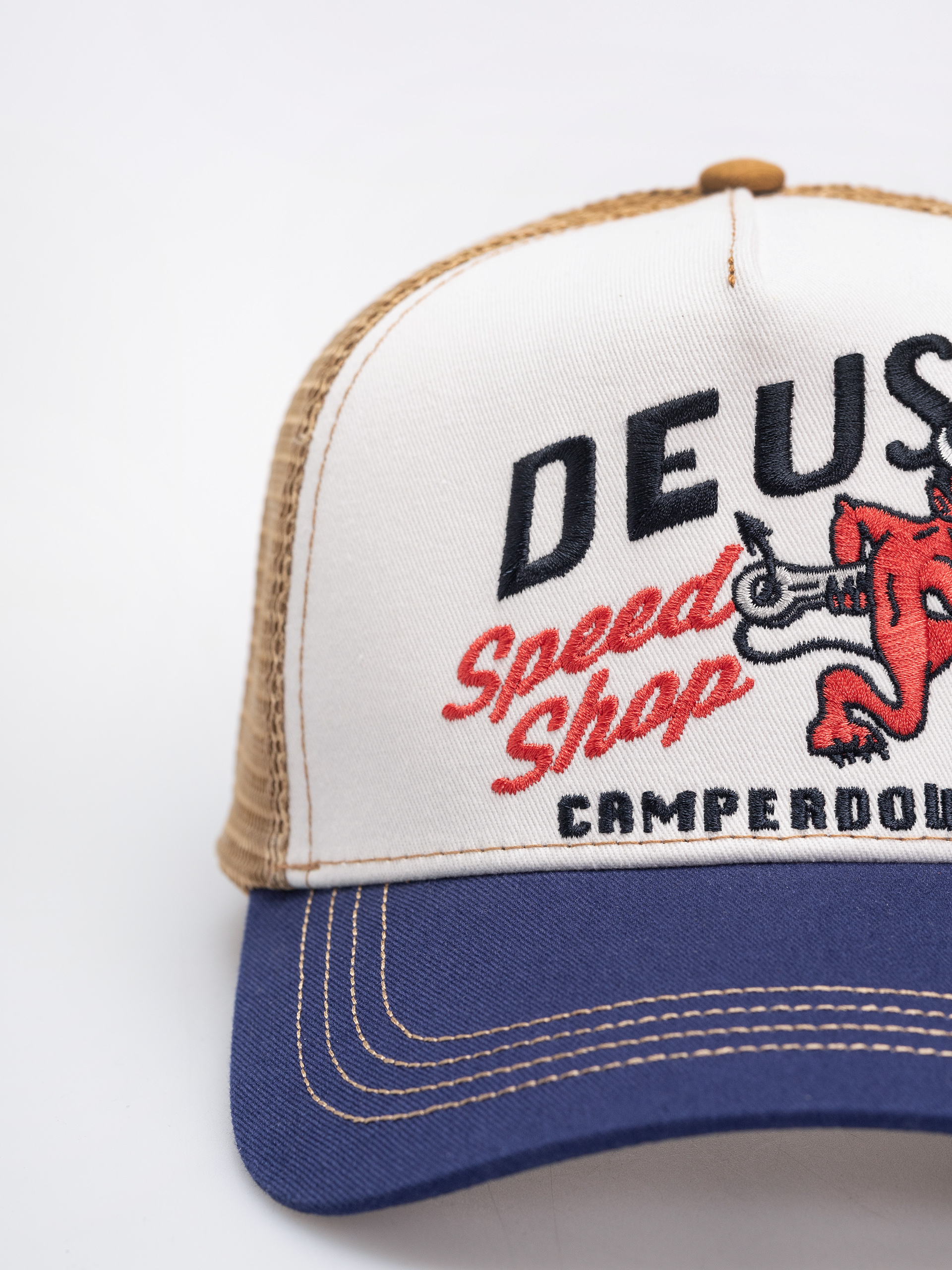 Deus Ex Machina Dogleg Trucker Baseball sapka (dirty white)
