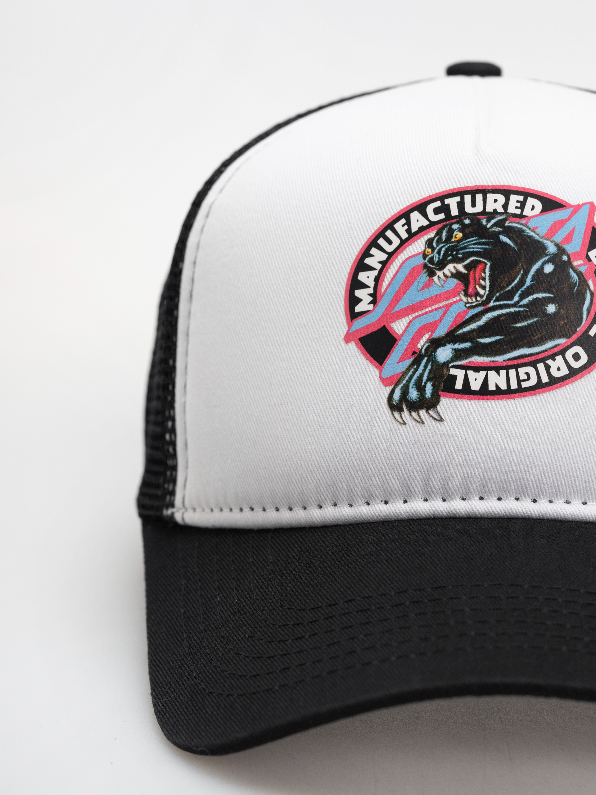 Santa Cruz Natas Sketch Panther Meshback Baseball sapka (black/white)