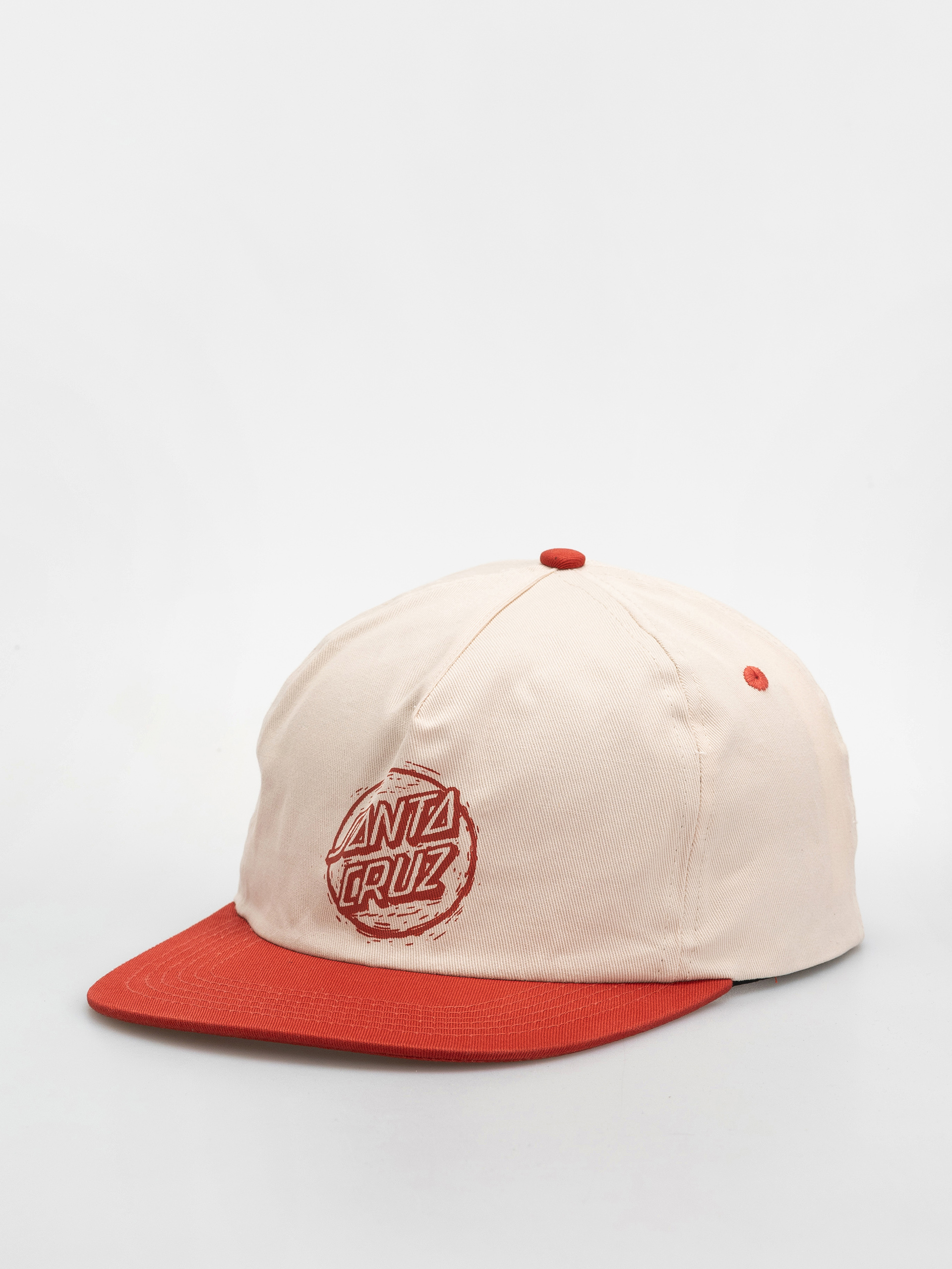 Santa Cruz Stamped Opus Snapback Baseball sapka (off white/ketchup)